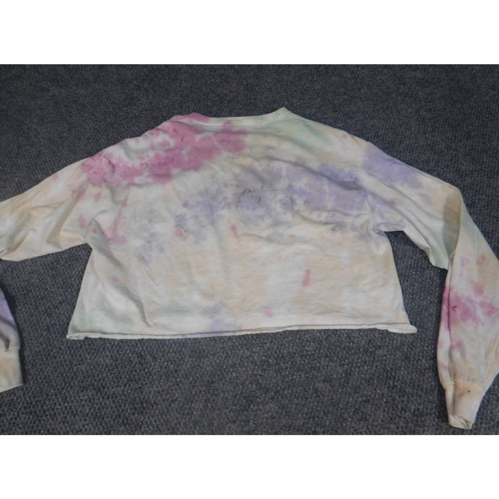 Disney Mickey Mouse Disney Shirt XL Blue Tie-Dye Long Sleeve Crew Neck Womens Regular T-Shirt Casual Size XL / US 12-14 / IT 48-50 - 6 Thumbnail