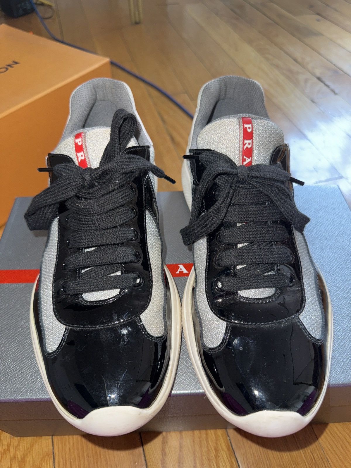 Prada Patent leather prada sneakers Size US 7 / EU 40 - 1 Thumbnail
