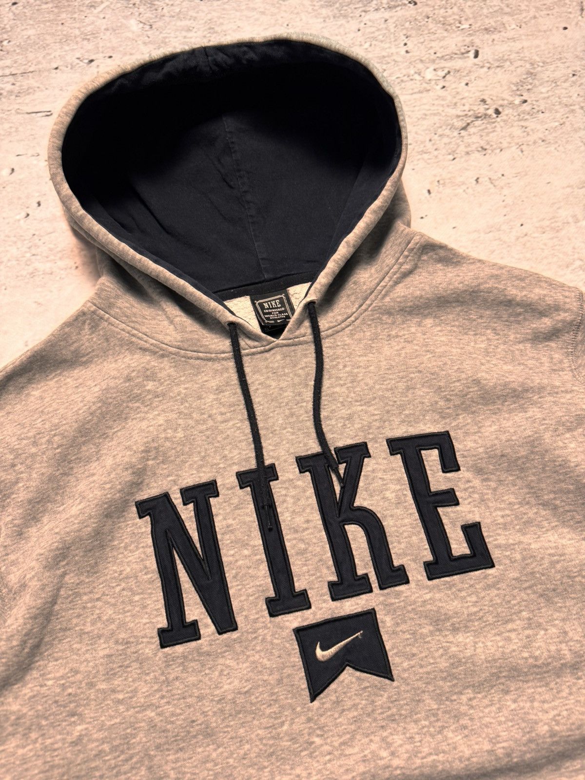 Nike × Vintage NIKE VINTAGE CENTER LOGO OVERSIZE BOXY HOODIE Size US XL / EU 56 / 4 - 3 Thumbnail