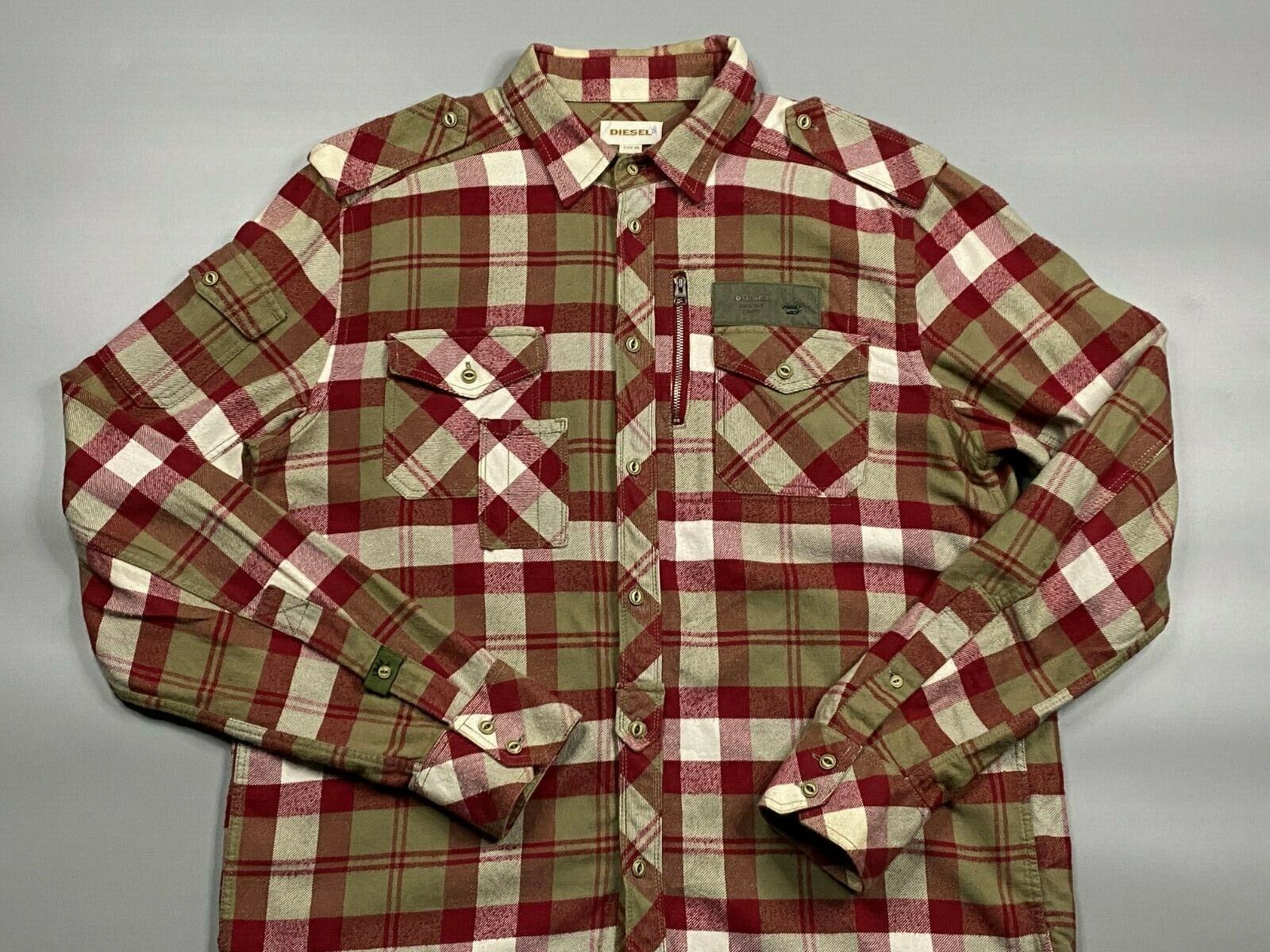 Diesel Diesel men's flannel shirt Size US XL / EU 56 / 4 - 2 Thumbnail