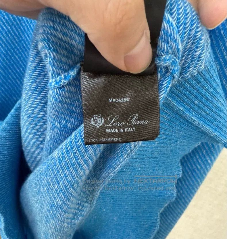 Loro Piana LORO PIANA Men's zippered knit sweater 100% cashmere with Size US M / EU 48-50 / 2 - 7 Thumbnail
