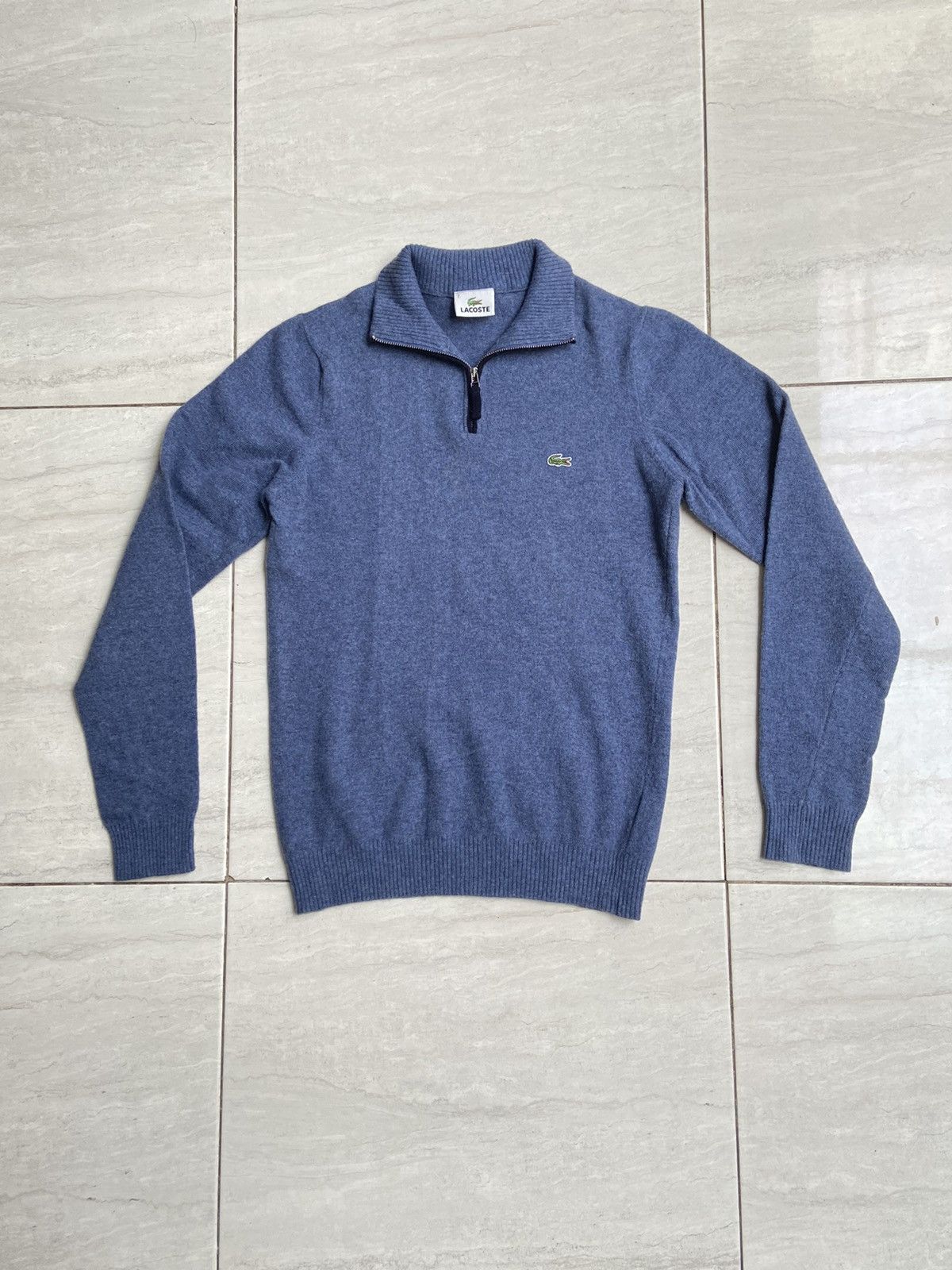 Lacoste LACOSTE Blue Knit Sweaters Size US XS / EU 42 / 0 - 6 Thumbnail
