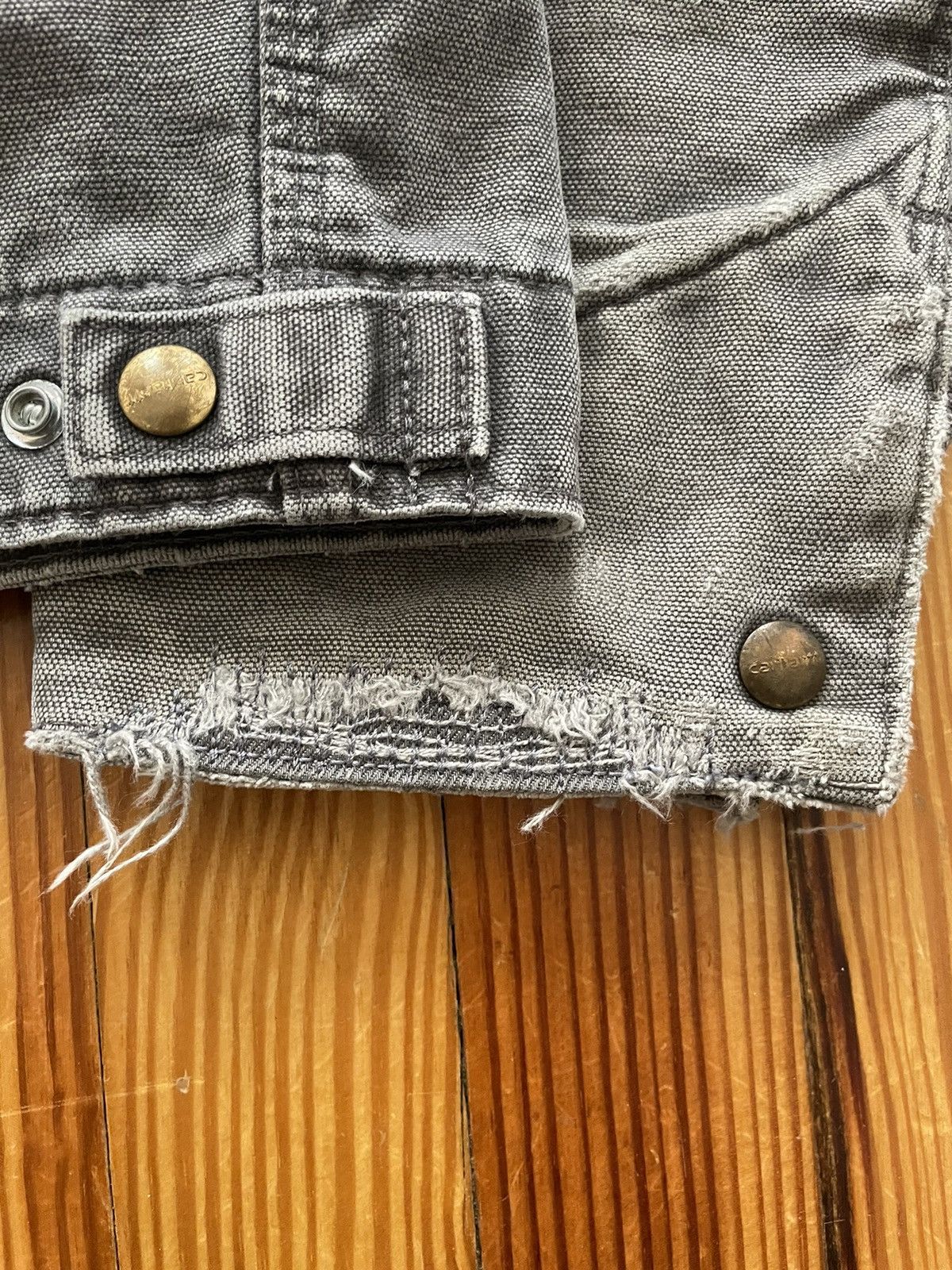 Carhartt Grail Carhartt J97 Detroit Jacket Sunfaded Distressed Gray Size US L / EU 52-54 / 3 - 4 Thumbnail