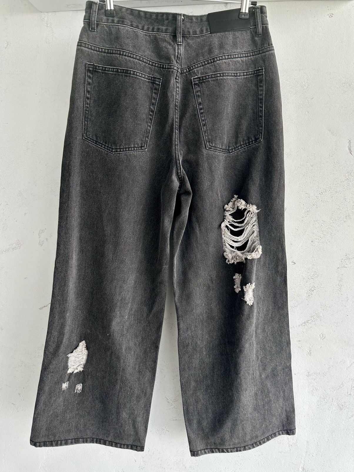 Stolen Girlfriends Club Stolen Girlfriends Club Distressed Wide Leg Jeans Size US 32 / EU 48 - 2 Thumbnail