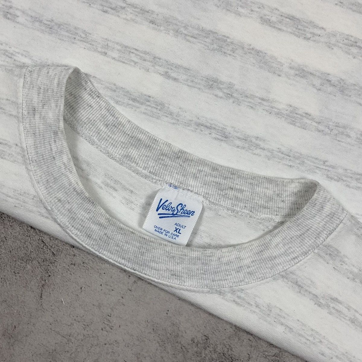Mickey Mouse Mickey Mouse Florida 80s Velva Sheen Striped Tee Size US XL / EU 56 / 4 - 6 Thumbnail