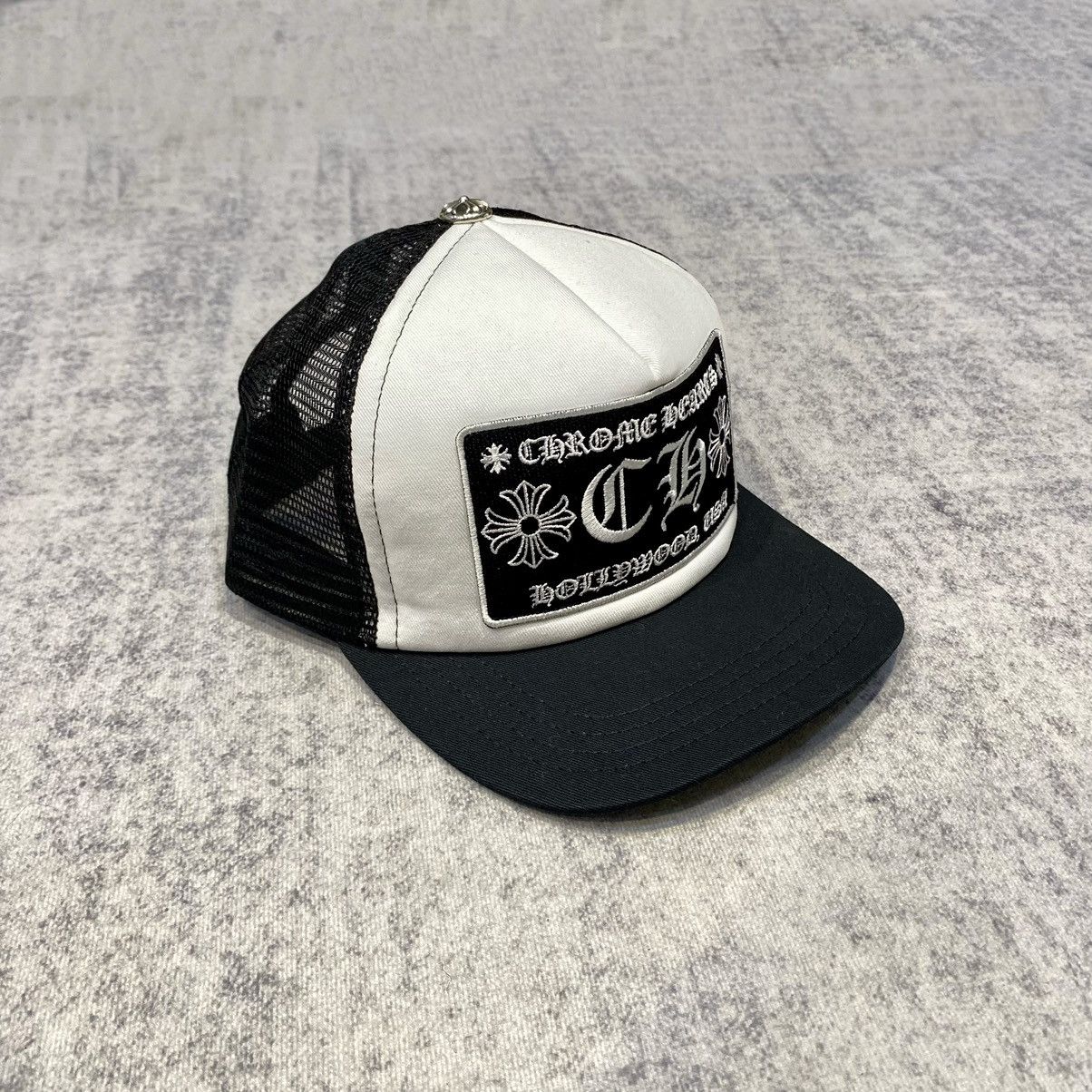 【人気/関税/送料込み】 Chrome Hearts Fuck Hollywood Trucker Chrome Hearts Fuck Hollywood White Black Trucker Cap