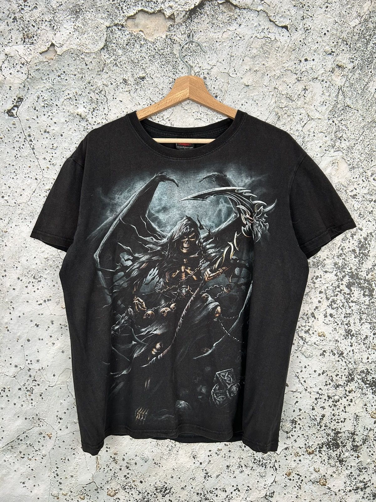 Band Tees Vintage Spiral Horror Ripper Graphic Tee Affliction 90s Size US L / EU 52-54 / 3 - 1 Thumbnail