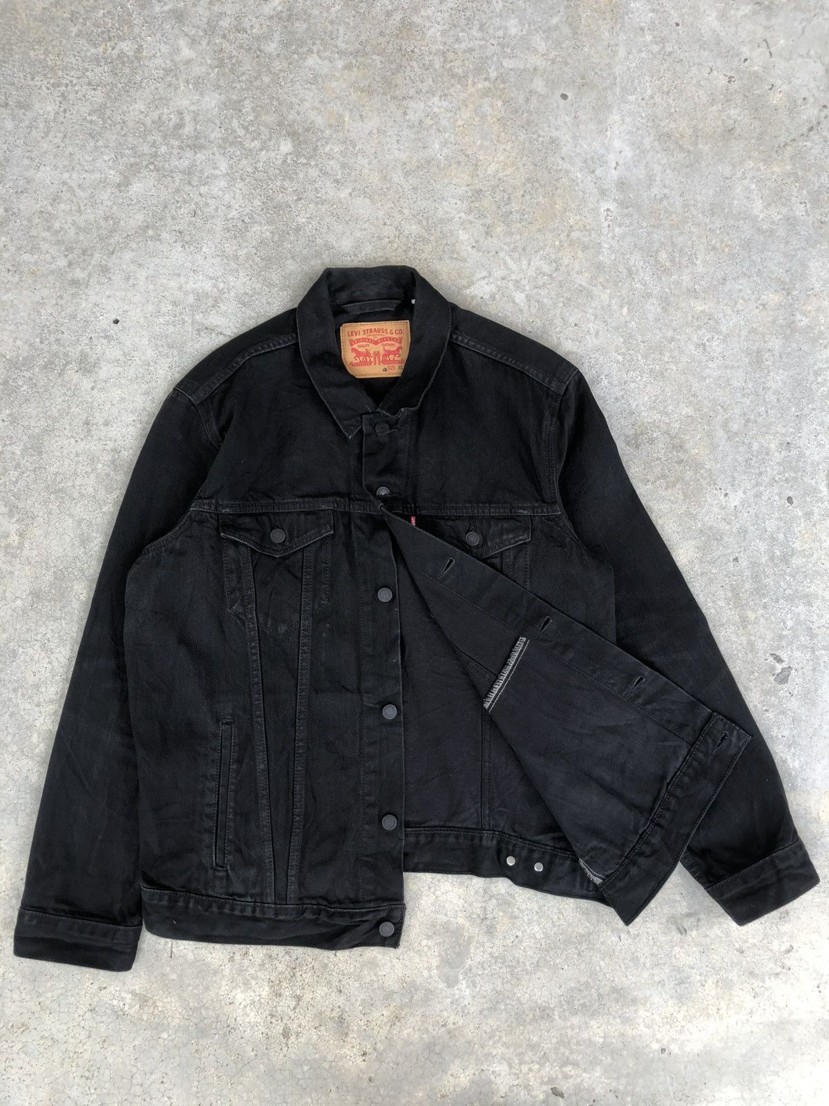 Levi's Y2k Levi’s Denim Jacket Distressed Size US XL / EU 56 / 4 - 4 Thumbnail