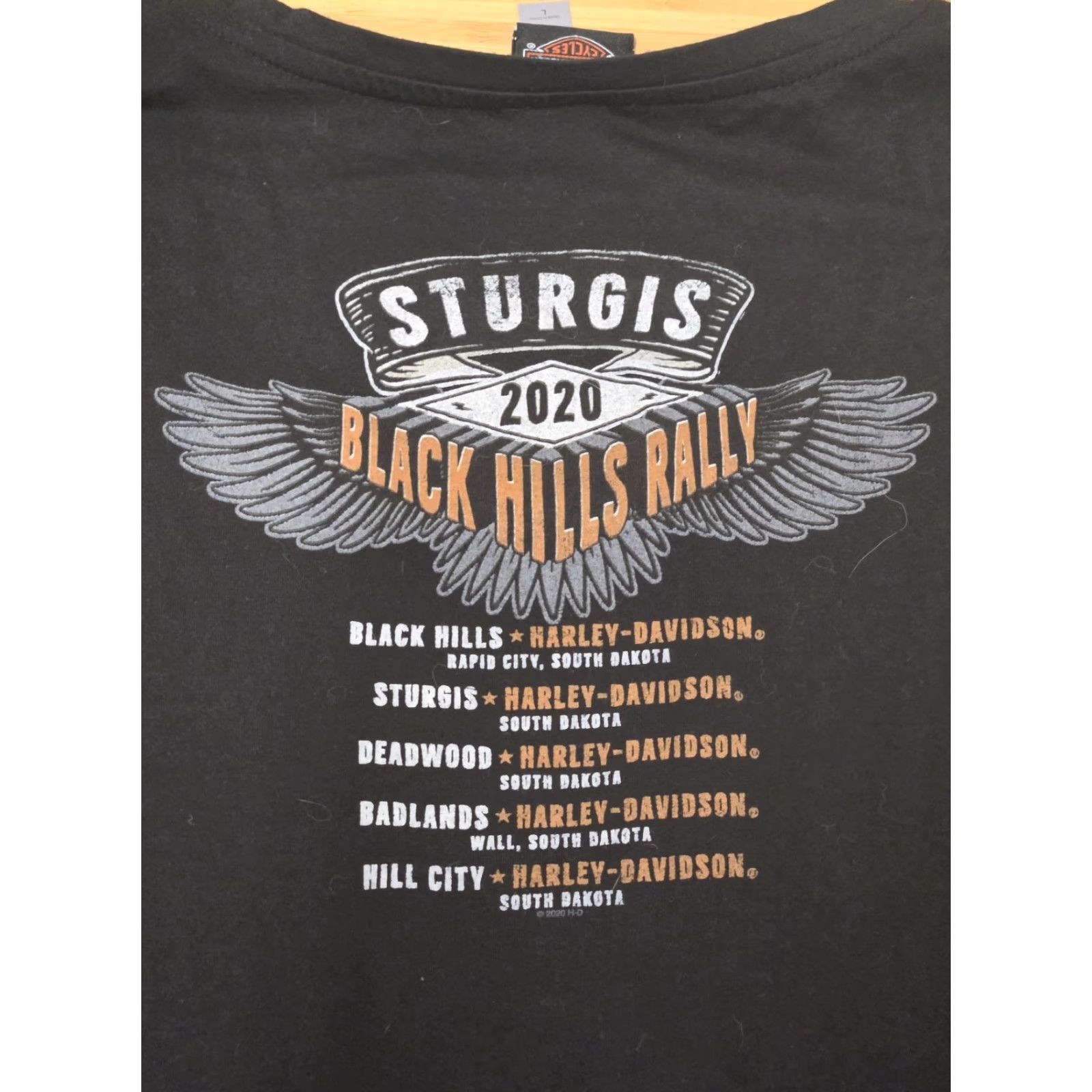 Harley Davidson Harley-Davidson Sturgis Shirt Womens L Black T-Shirt 2020 Eagle 80th Anniversary Harley-Davidson Size L / US 10 / IT 46 - 5 Thumbnail
