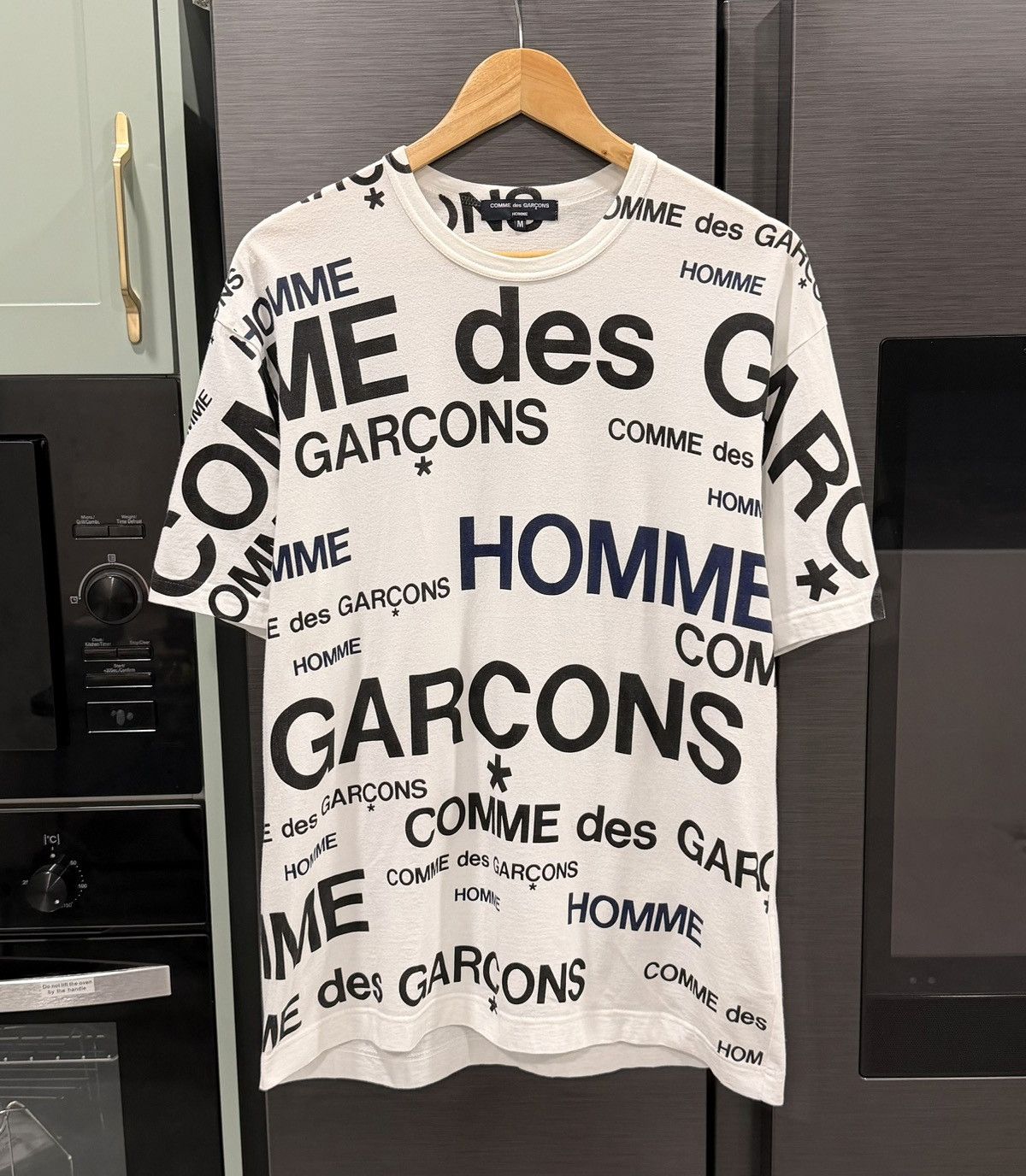 Comme des Garcons Homme AD2006 Comme des Garçons Homme All Over Logo Print T-Shirt Size US M / EU 48-50 / 2 - 1 Thumbnail
