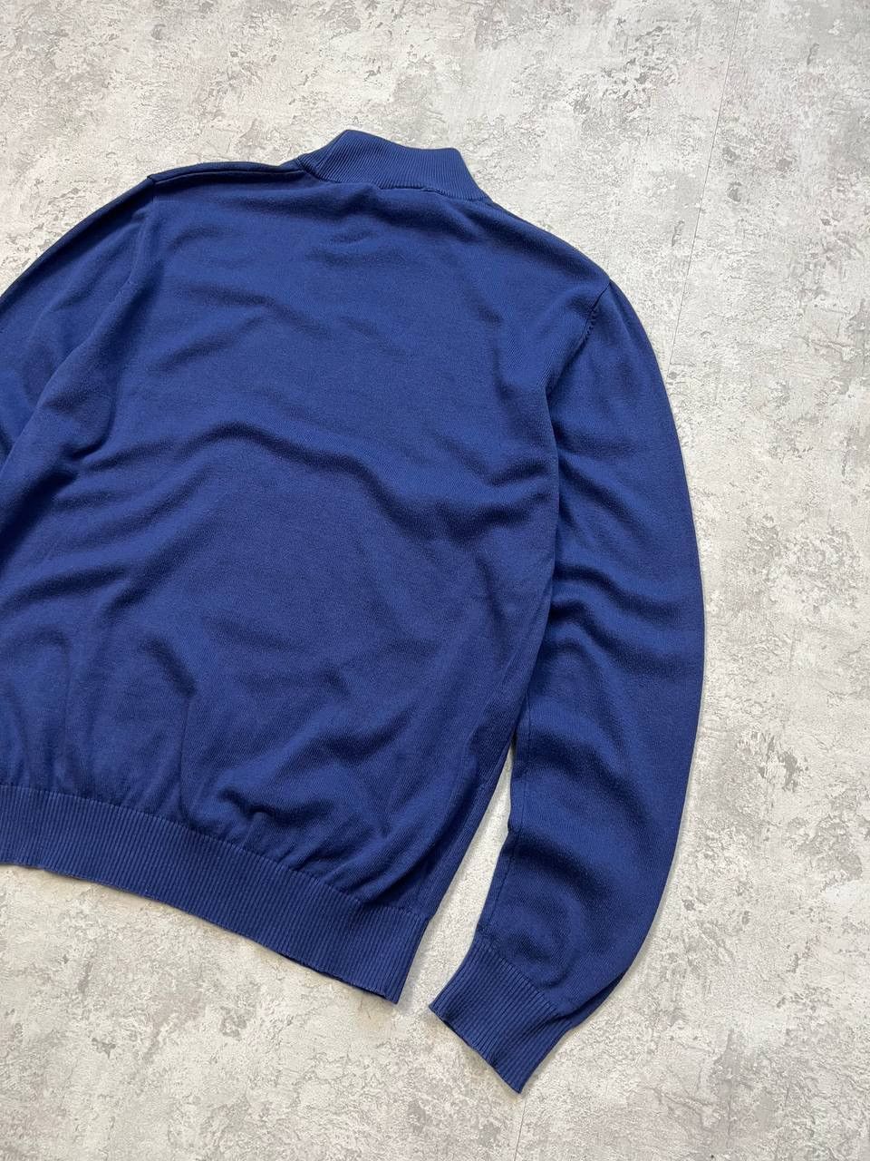 Lacoste Lacoste Blue Light Sweater Under The Neck Leather Logo Size US L / EU 52-54 / 3 - 10 Thumbnail