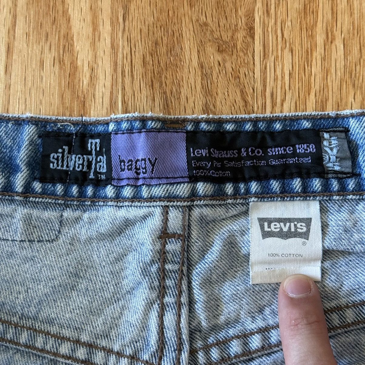 Levi's Vintage 1990s Levi's SilverTab Baggy Cut-Off Jean Shorts Size US 38 / EU 54 - 2 Thumbnail