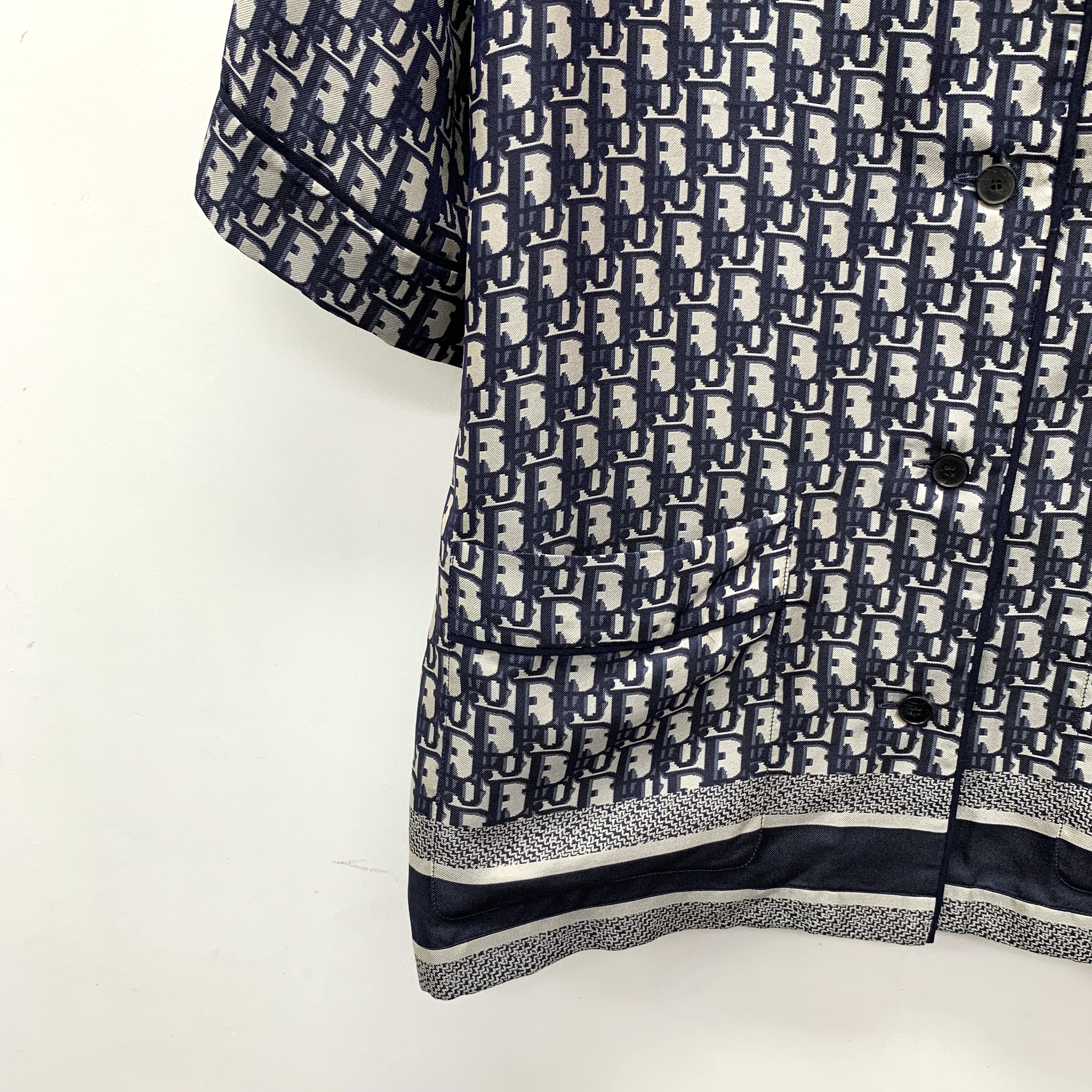 Dior Dior Logo Jacquard Silk Shirt Size 42 Size US XS / EU 42 / 0 - 4 Thumbnail