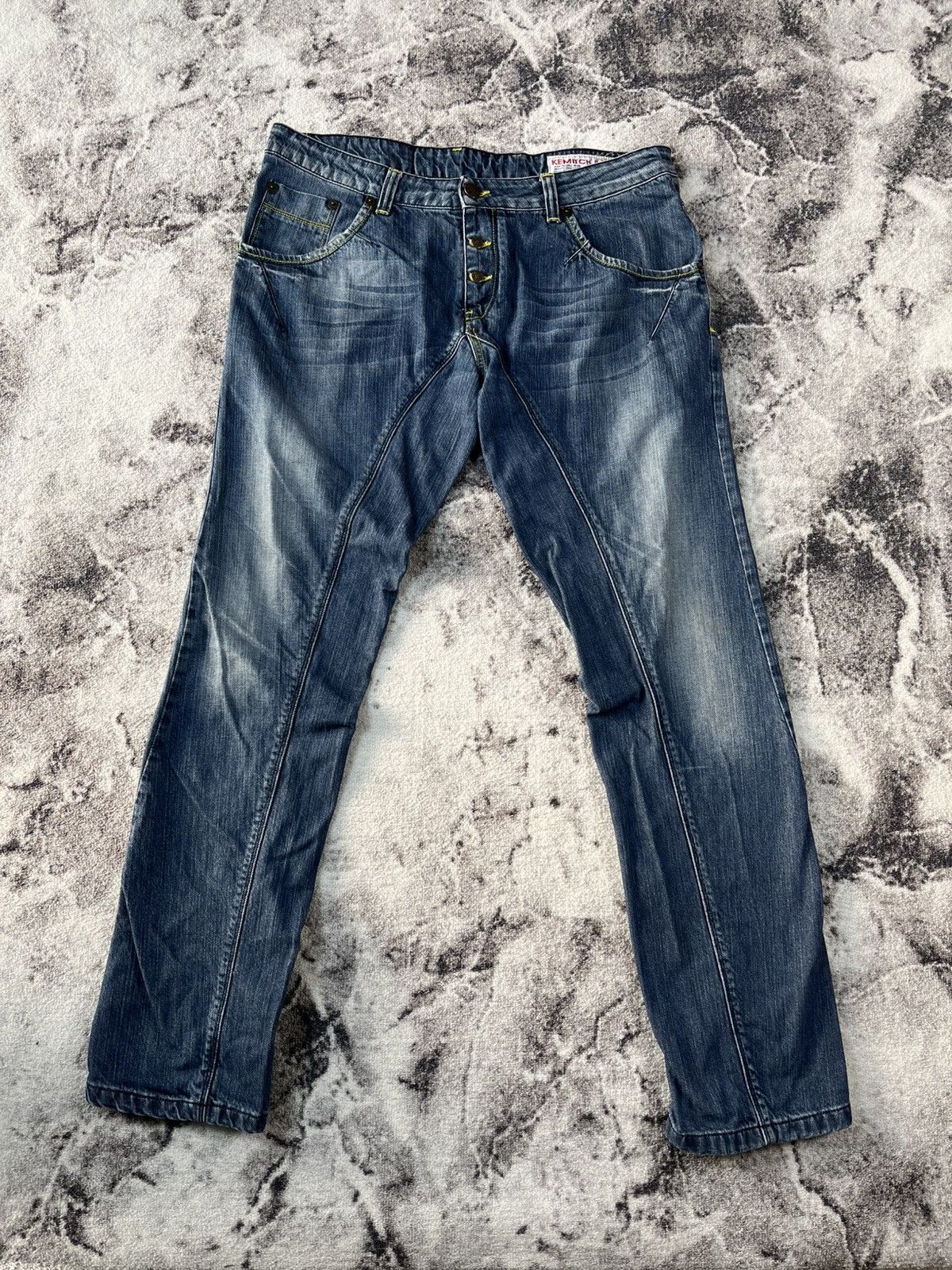 Other Kemitch Distressed Slim Biker Jeans Y2K Italy Size US 37 - 2 Thumbnail