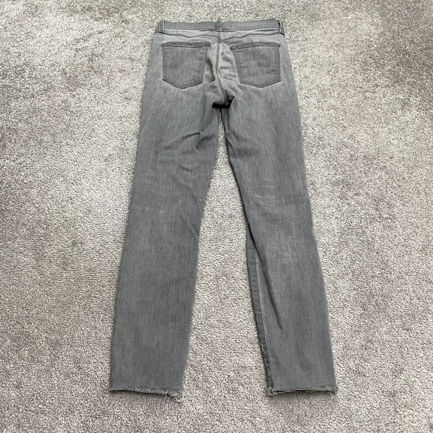 J Brand VINTAGE J Brand Alana High Rise Cropped Distressed Denim Jeans Womens 25 Gray Stretch 90s City Grunge Size 42" / US 20 - 2 Thumbnail
