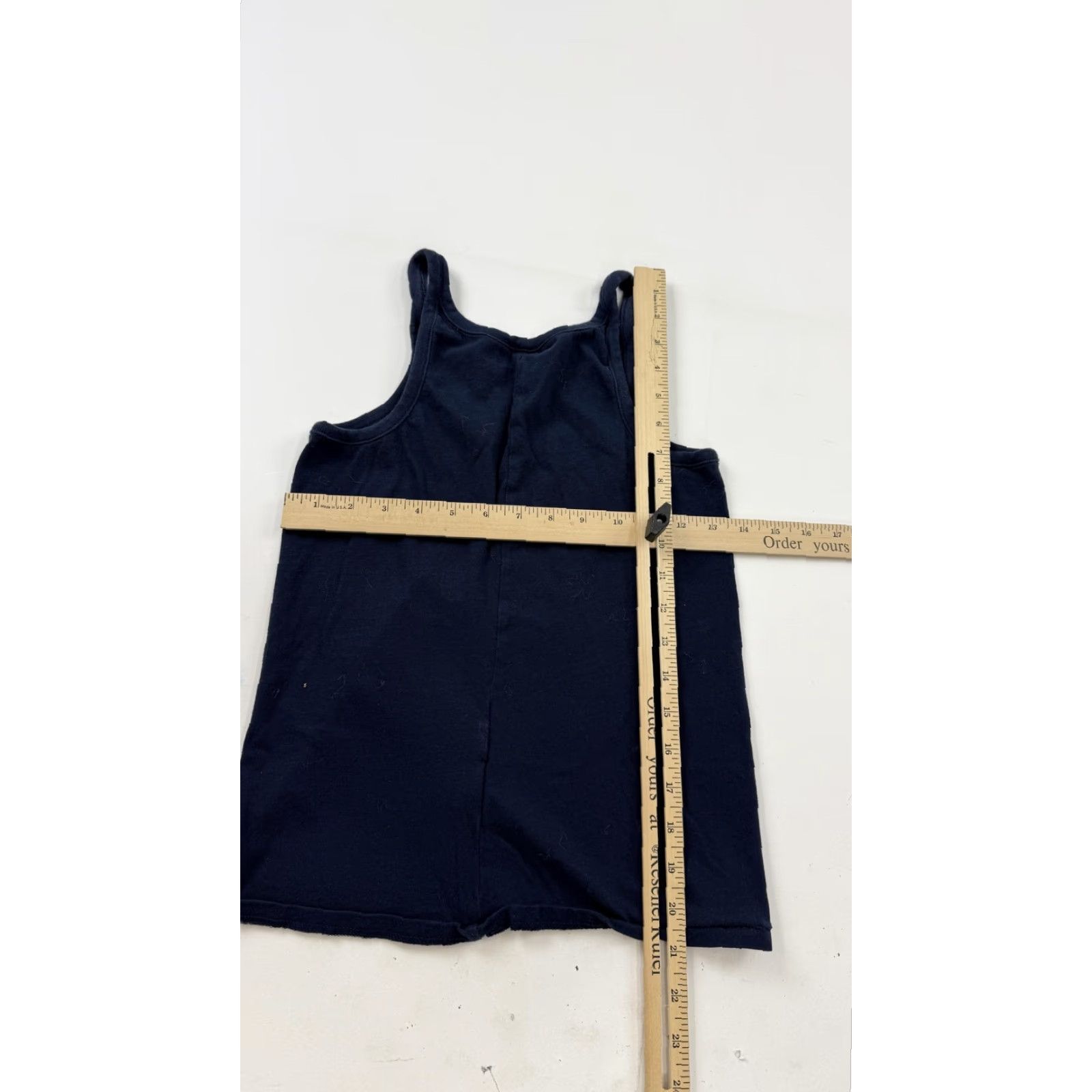 J.Crew J.Crew Tank Top Womens Small Navy Organic Slub 100% Cotton Basic Scoop Neck Size S / US 4 / IT 40 - 6 Thumbnail