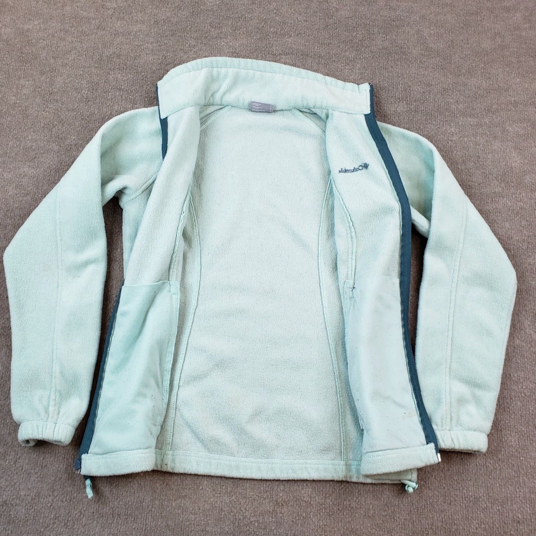 Vintage Columbia Fleece Jacket Womens Small Blue Mid-Length Full Zip Size S / US 4 / IT 40 - 6 Thumbnail