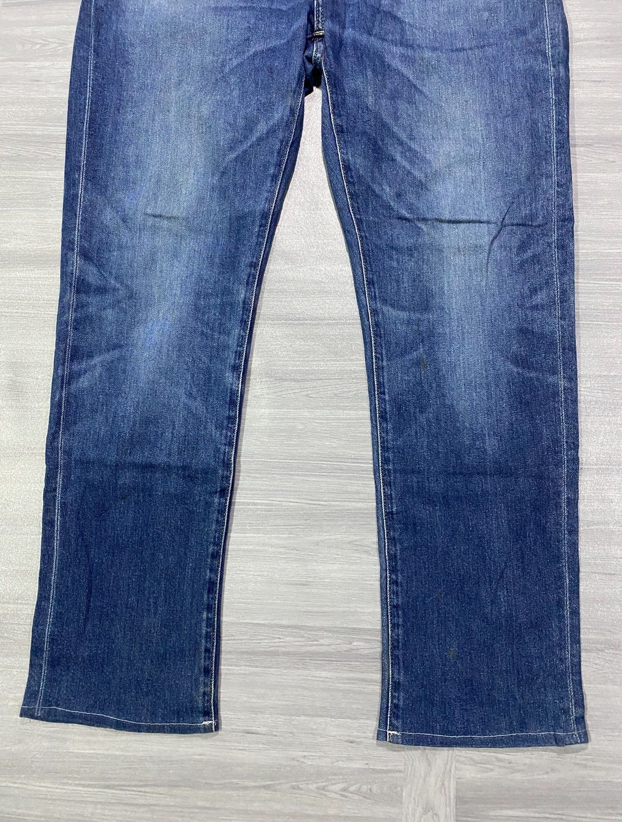 Uniqlo Uniqlo Blue Denim Men’s Straight Fit Jeans Size US 38 / EU 54 - 4 Thumbnail