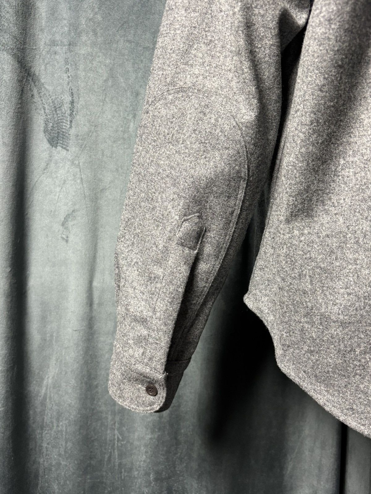 Paul & Shark Paul & Shark Yachting Grey Wool Button Up Shirt Flannel Size US XL / EU 56 / 4 - 7 Thumbnail