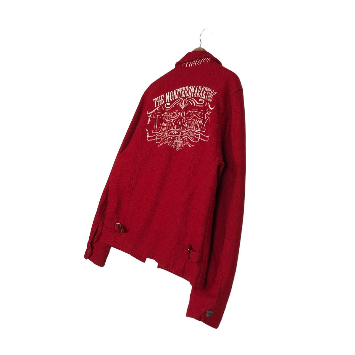Hysteric Glamour 🔥VINTAGE BIKER JACKET MONSTER MARKETING BIG LOGO Size US M / EU 48-50 / 2 - 10 Thumbnail