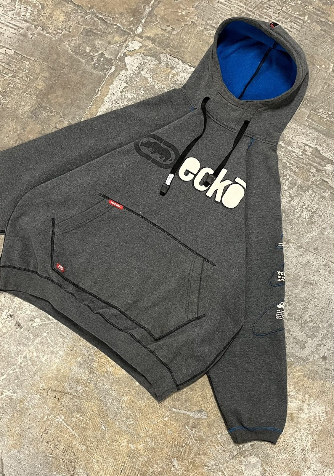 Ecko Unltd. × Vintage Crazy rare y2k ecko streetwear hip hop skater hoodie Size US XL / EU 56 / 4 - 5 Thumbnail