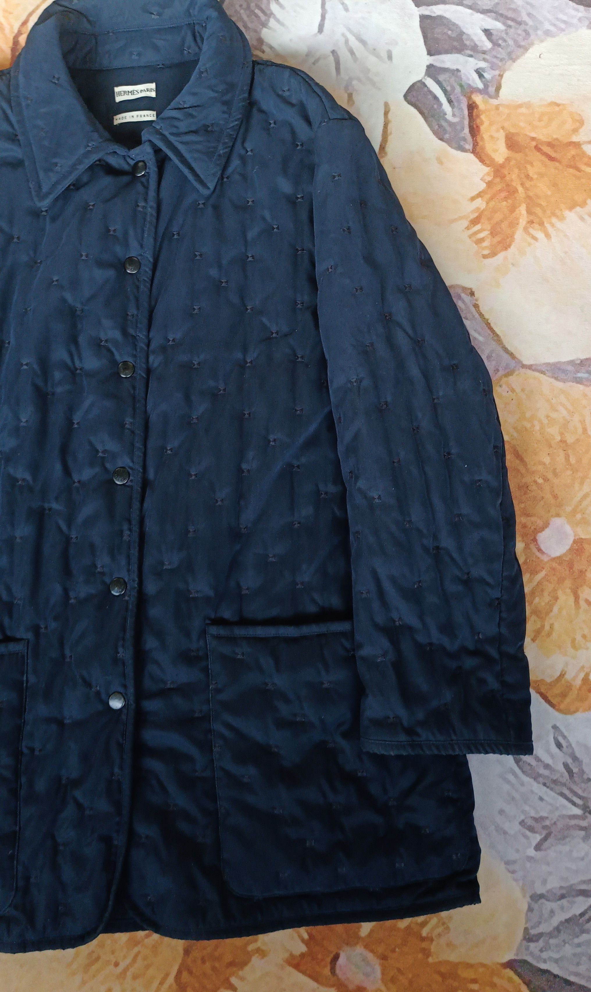 Hermes Hermes by Margiela Blue Quilted Jacket Size US L / EU 52-54 / 3 - 4 Thumbnail
