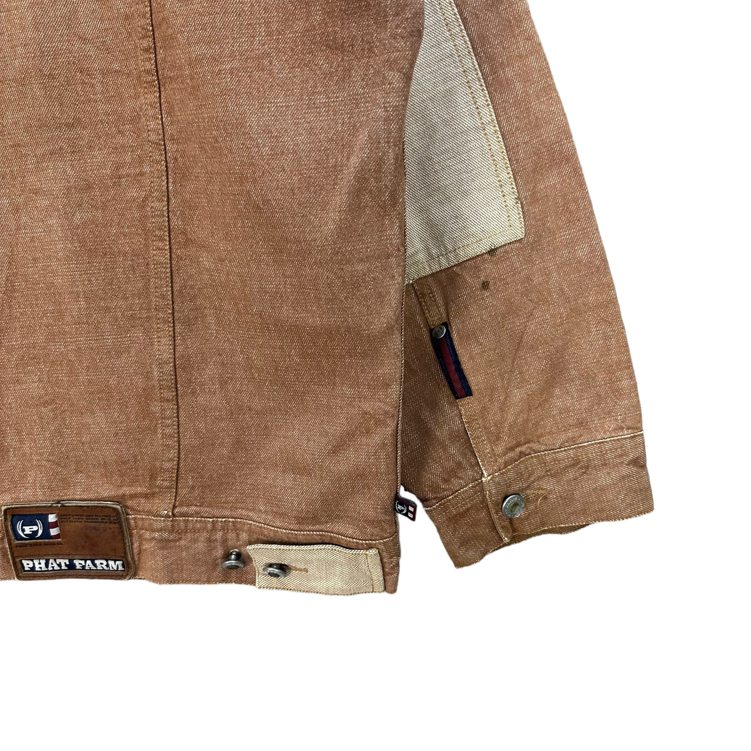Phat Farm TRASHED🔥 PHAT FARM CASUAL DENIM JACKET #7965-193 Size US XXL / EU 58 / 5 - 16 Thumbnail