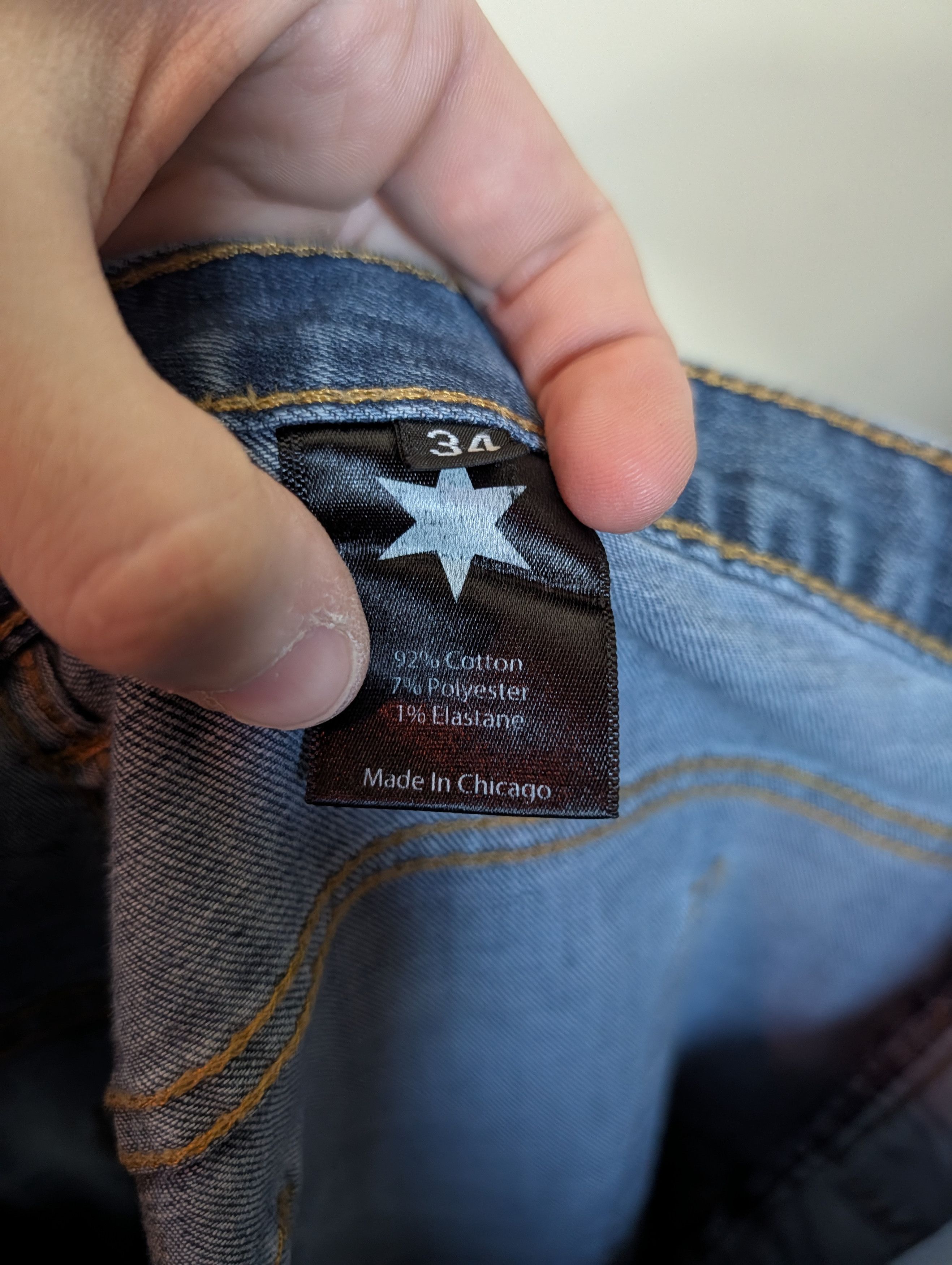 American Edition DEARBORN DENIM Blue MiUSA Slim Straight Jeans Size US 34 / EU 50 - 10 Thumbnail