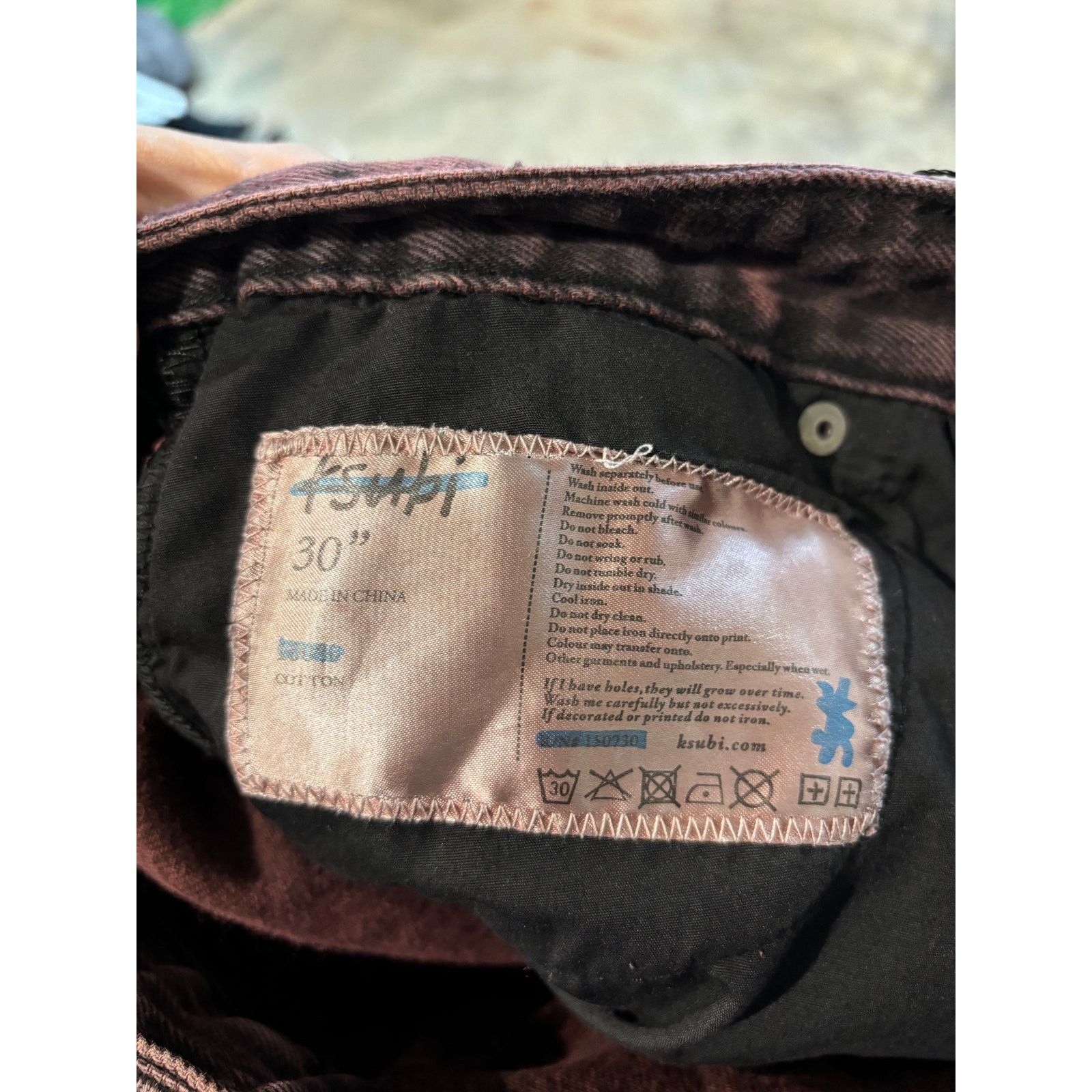 Ksubi Ksubi Jeans Maroon 30 Used Size US 30 / EU 46 - 3 Thumbnail