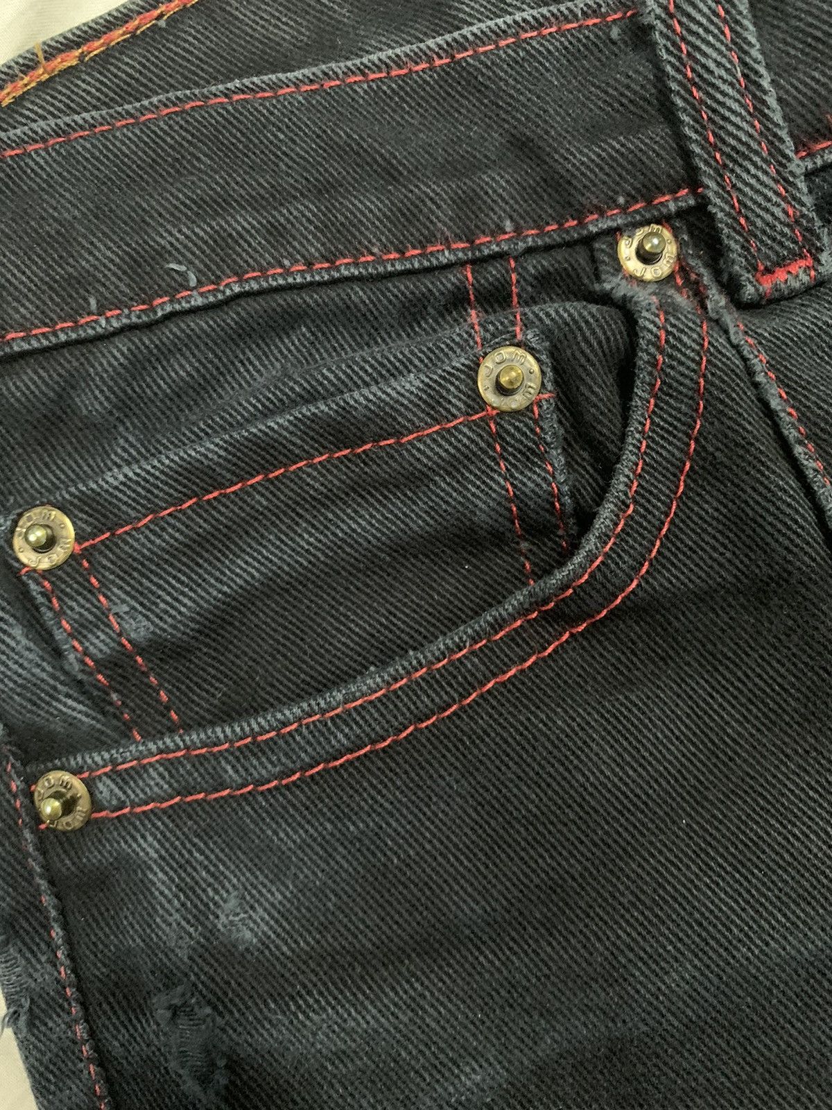 Hysteric Glamour Vintage Jom Jean-0I Black Baggy Wide Leg Flare Jeans Size 27" / US 4 / IT 40 - 5 Thumbnail