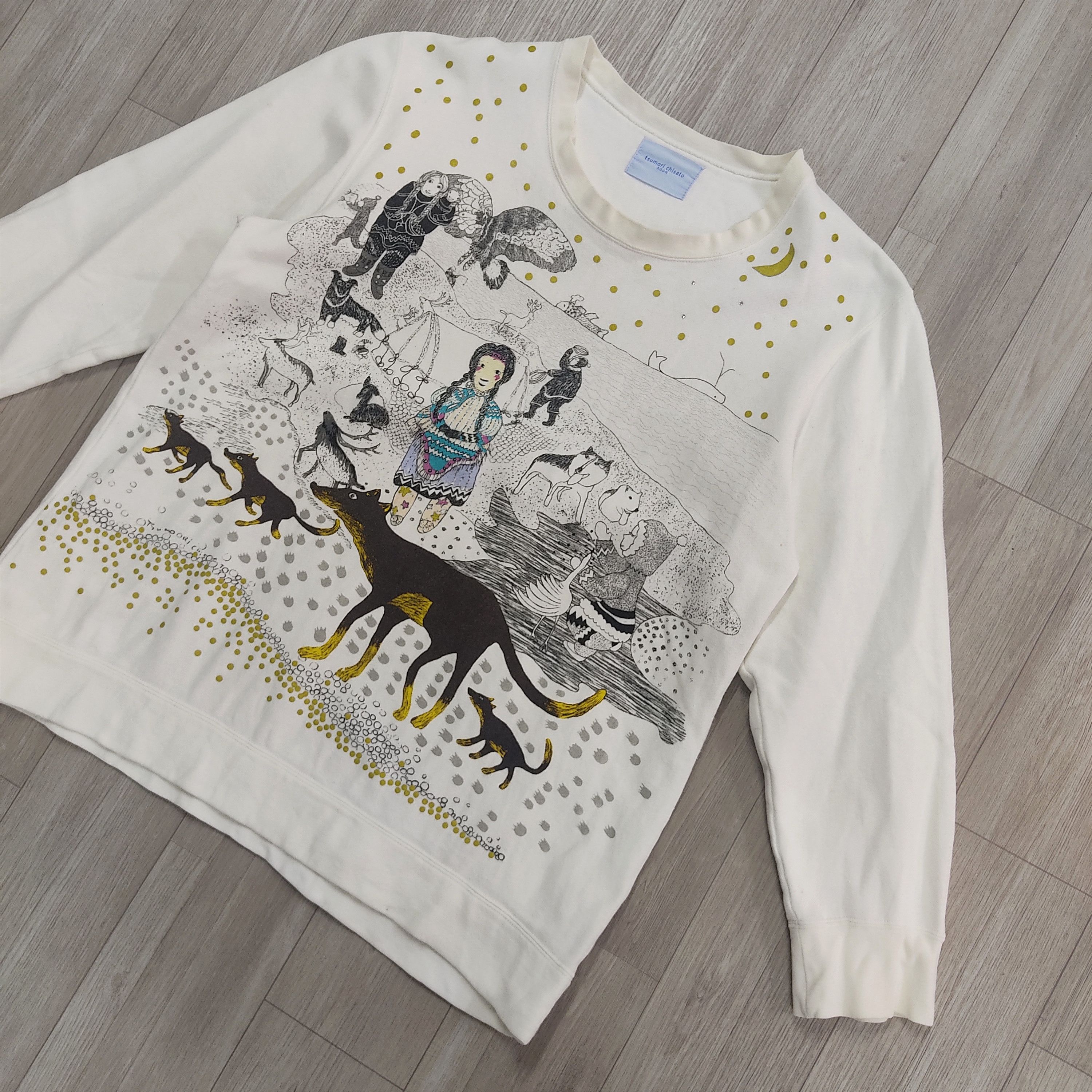 Issey Miyake TSUMORI CHISATO ROOM Rare Graphic Sweater Pullovers Size M / US 6-8 / IT 42-44 - 5 Thumbnail