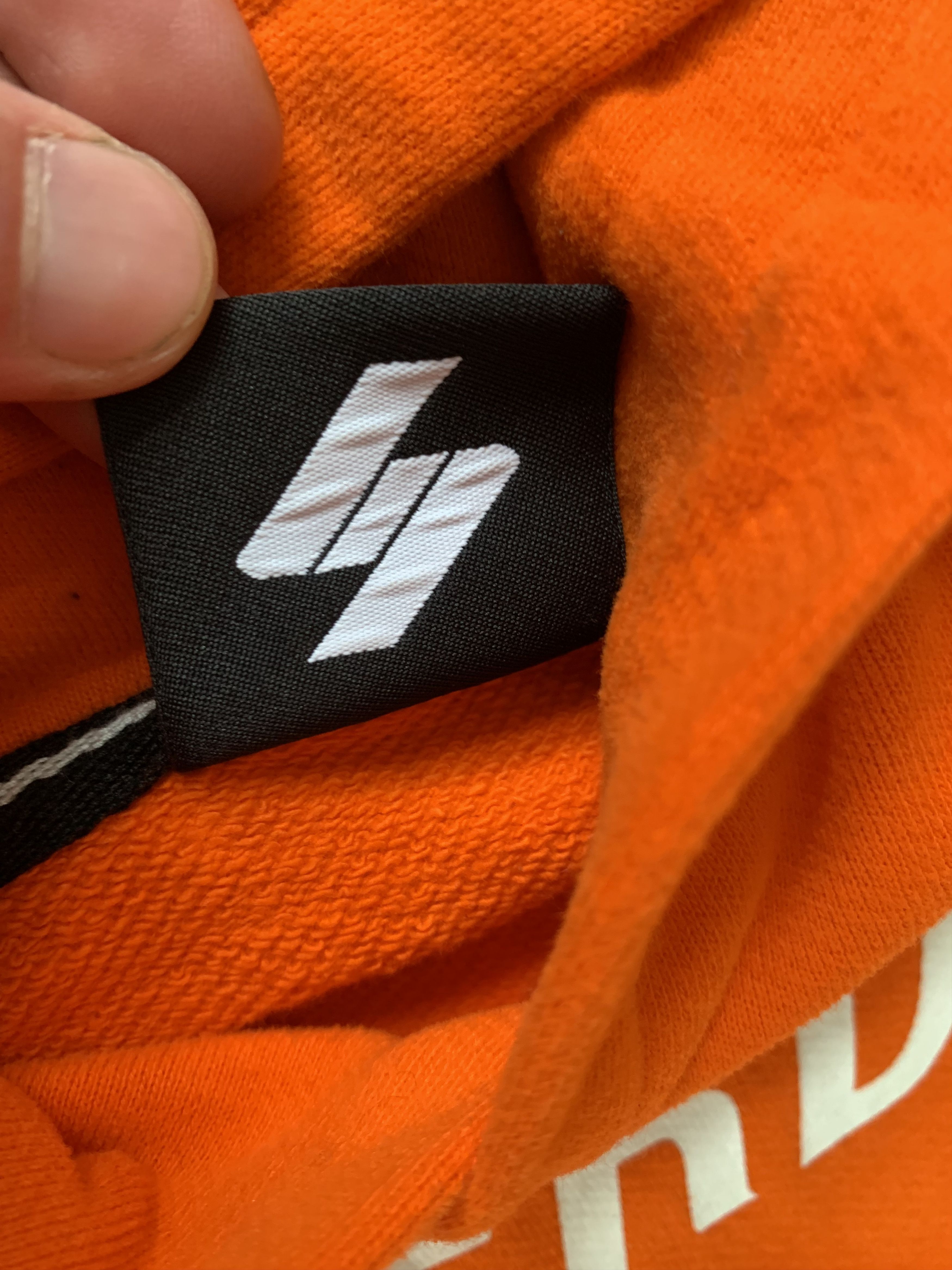 Japanese Brand × Superdry Superdry Orange Cotton Center Logo Hoodie Size US S / EU 44-46 / 1 - 7 Thumbnail