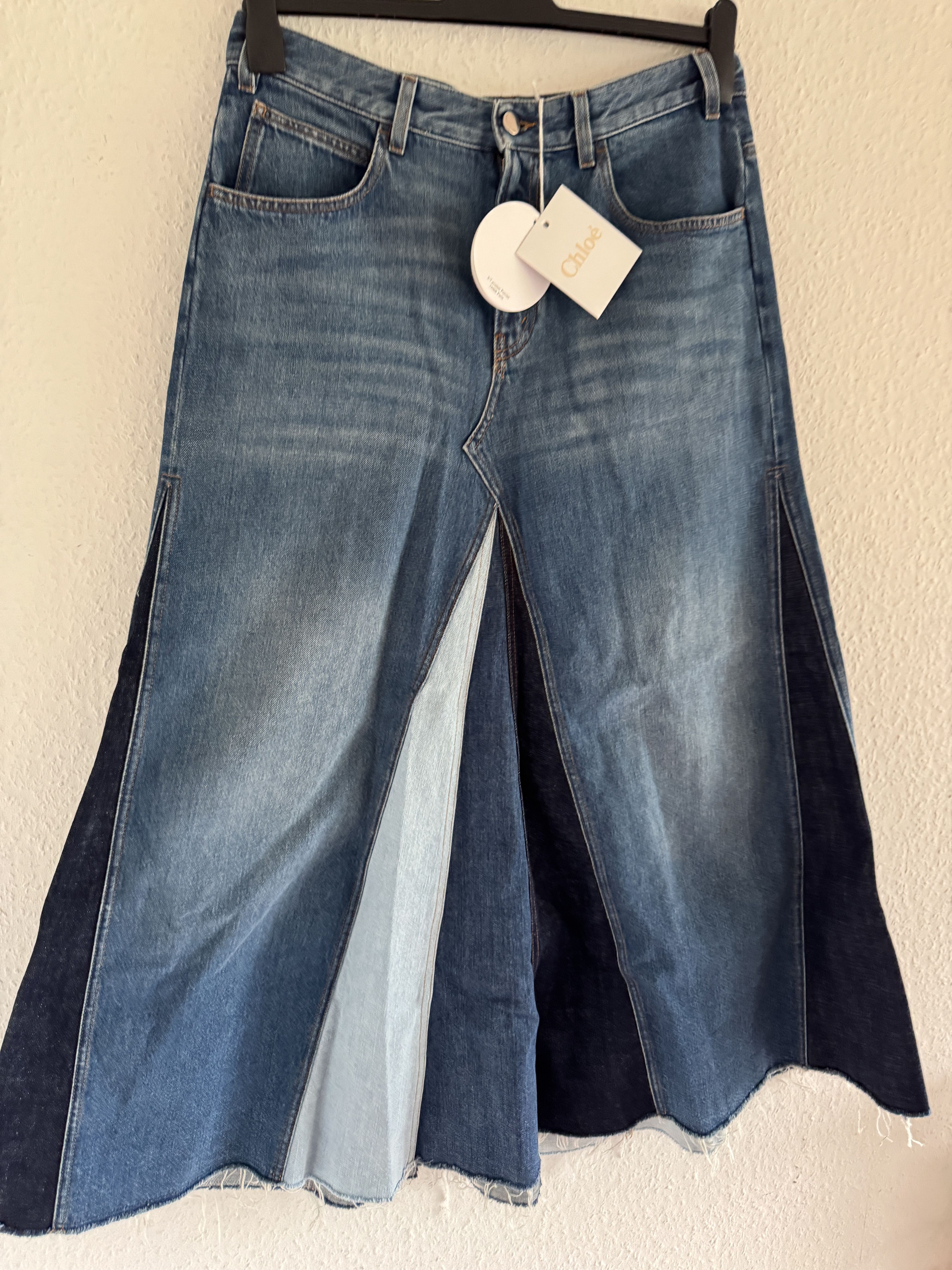 Chloe Blue Denim Skirt – Size 42 Size 30" / US 8 / IT 44 - 13 Thumbnail