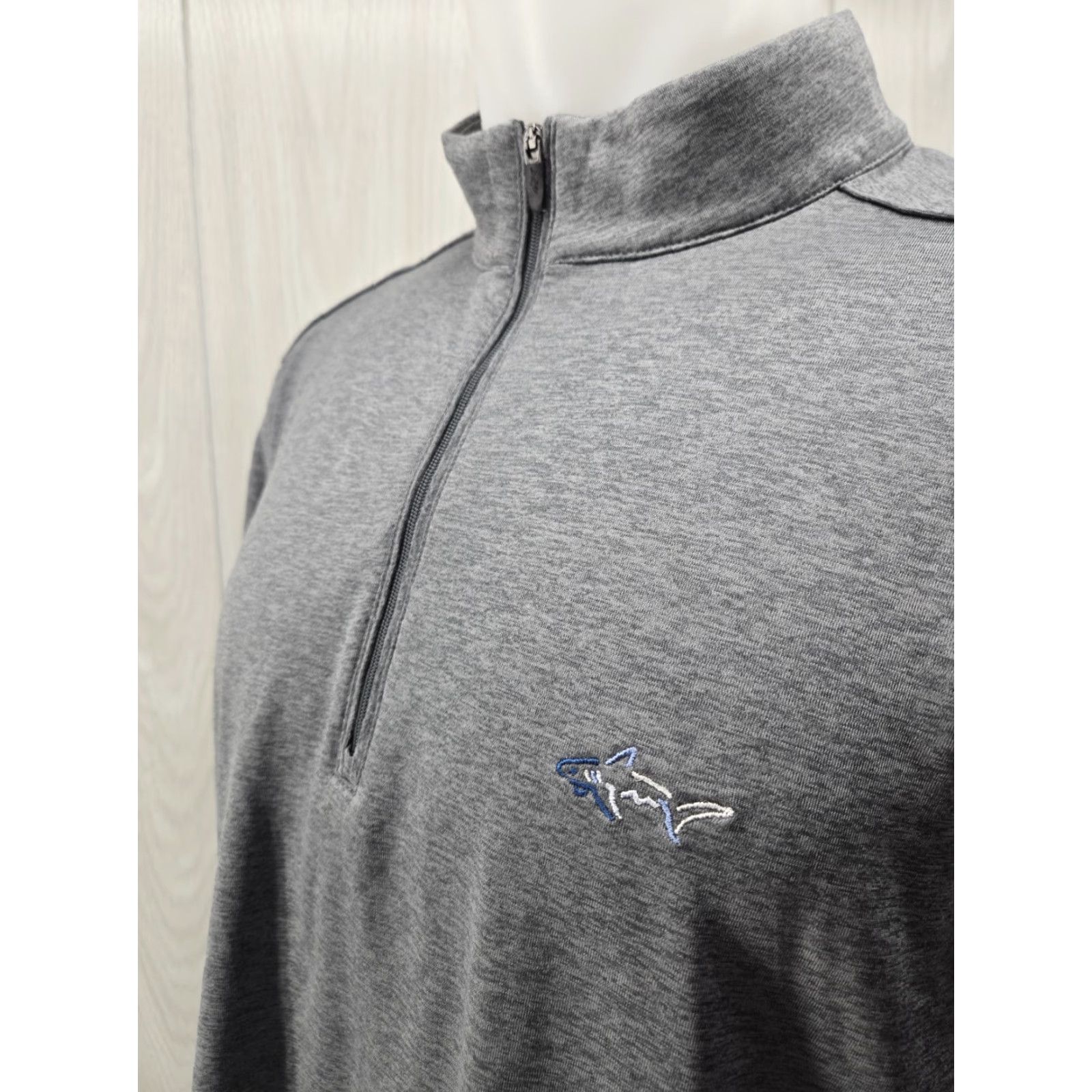 Vintage Greg Norman Mens Large Gray 1/4 Zip Long Sleeve Shirt Pullover Casual Sport Outdoor Golf Hiking Walking 1/4 Zip Size US L / EU 52-54 / 3 - 5 Thumbnail