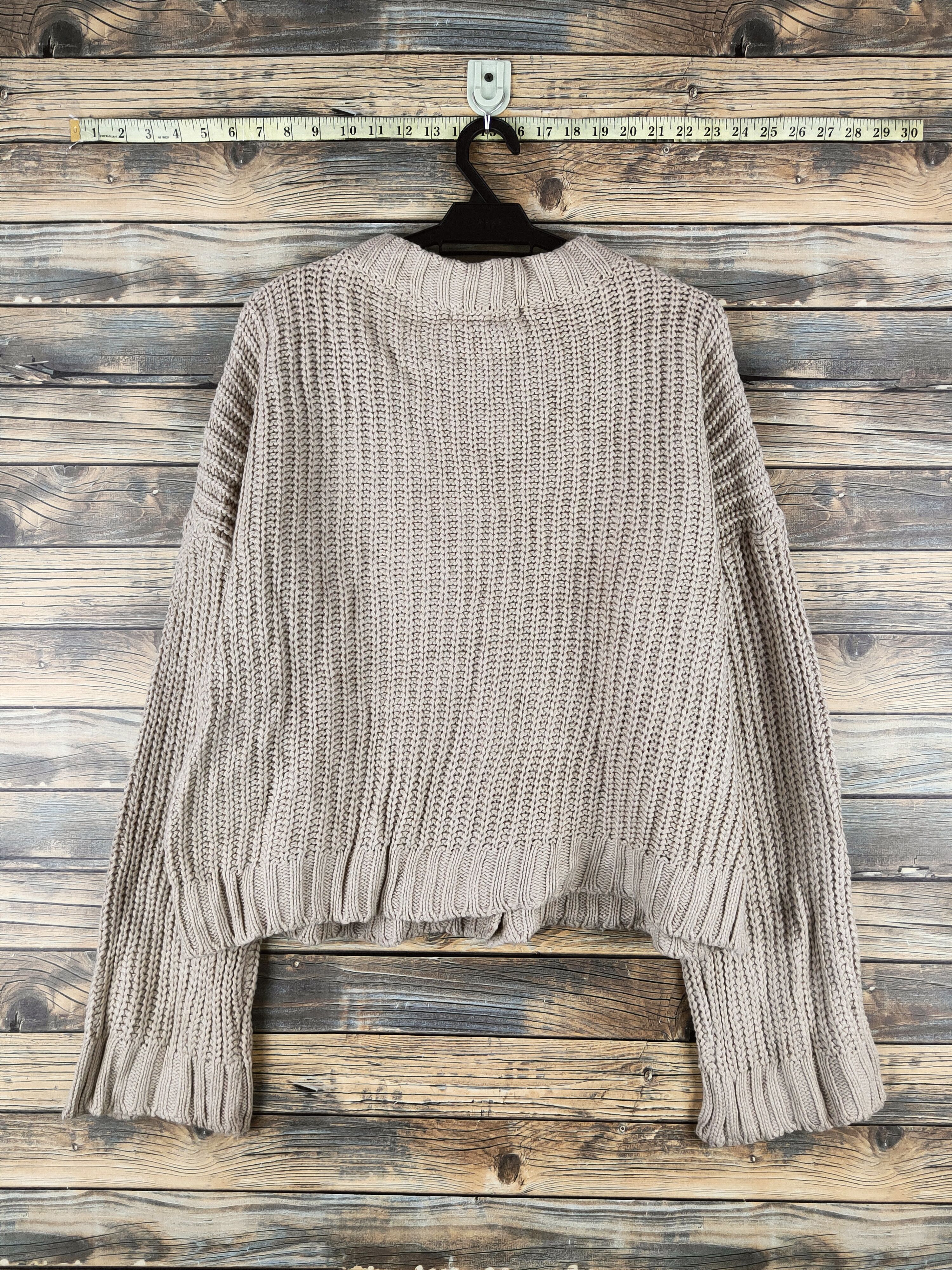 Japanese Brand DL Gogosing Beige Knitwear Cardigan #46-147 Size L / US 10 / IT 46 - 7 Thumbnail
