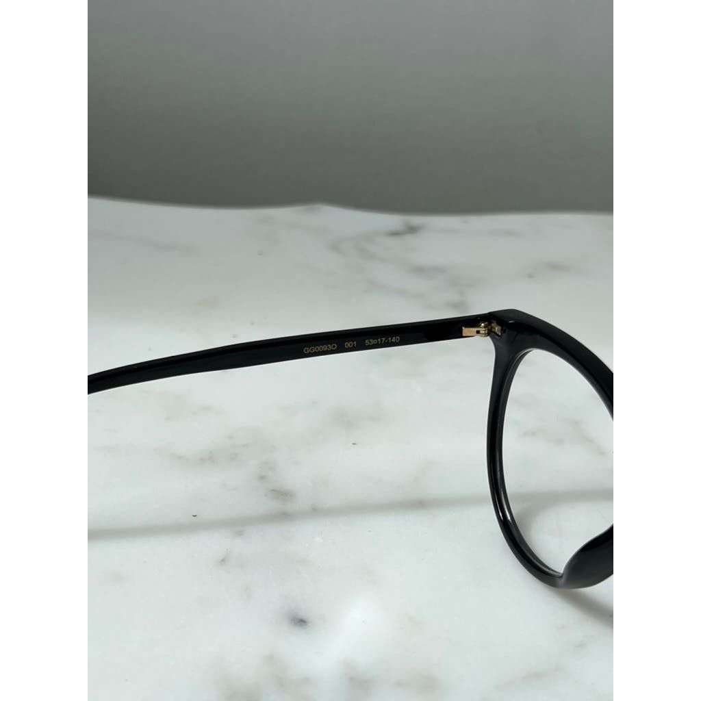 NEW Gucci GG0093O Black Cat on sale Eye Eyeglasses Frames