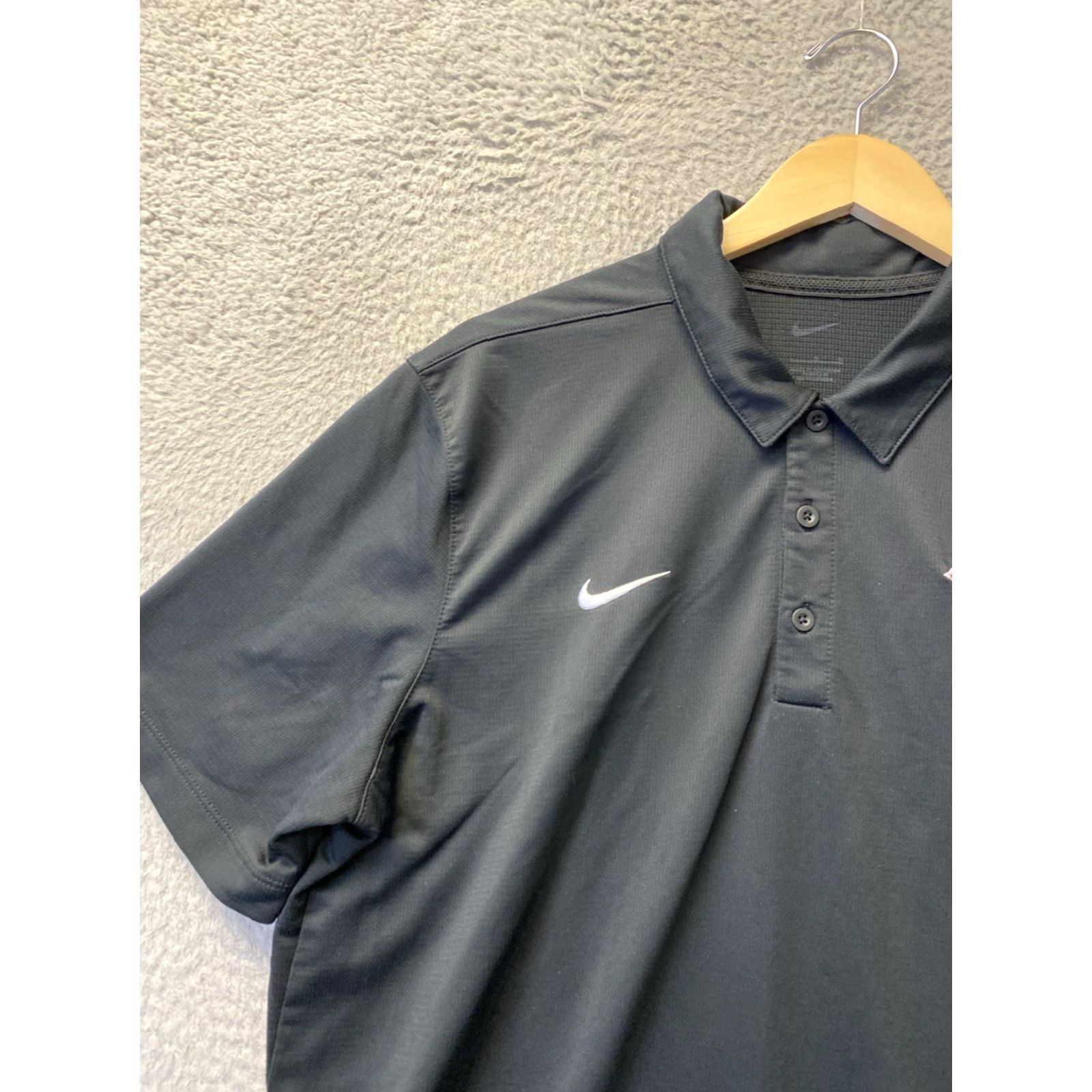 Nike Nike Chicago Bears Polo Shirt NFL Team Apparel L Black Red /135-4 Size US L / EU 52-54 / 3 - 3 Thumbnail