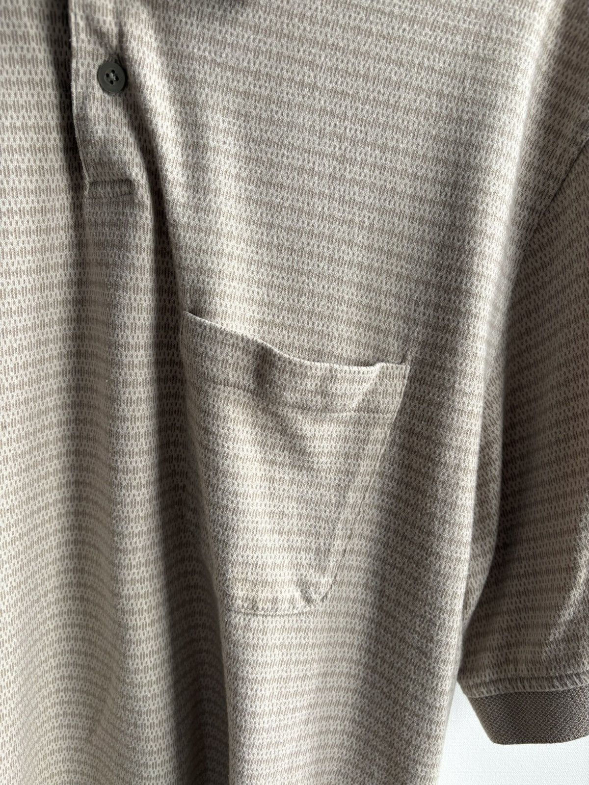 Van Heusen Van Heusen Vintage Beige Stripe Pattern Polo T-shirt Size US XL / EU 56 / 4 - 3 Thumbnail