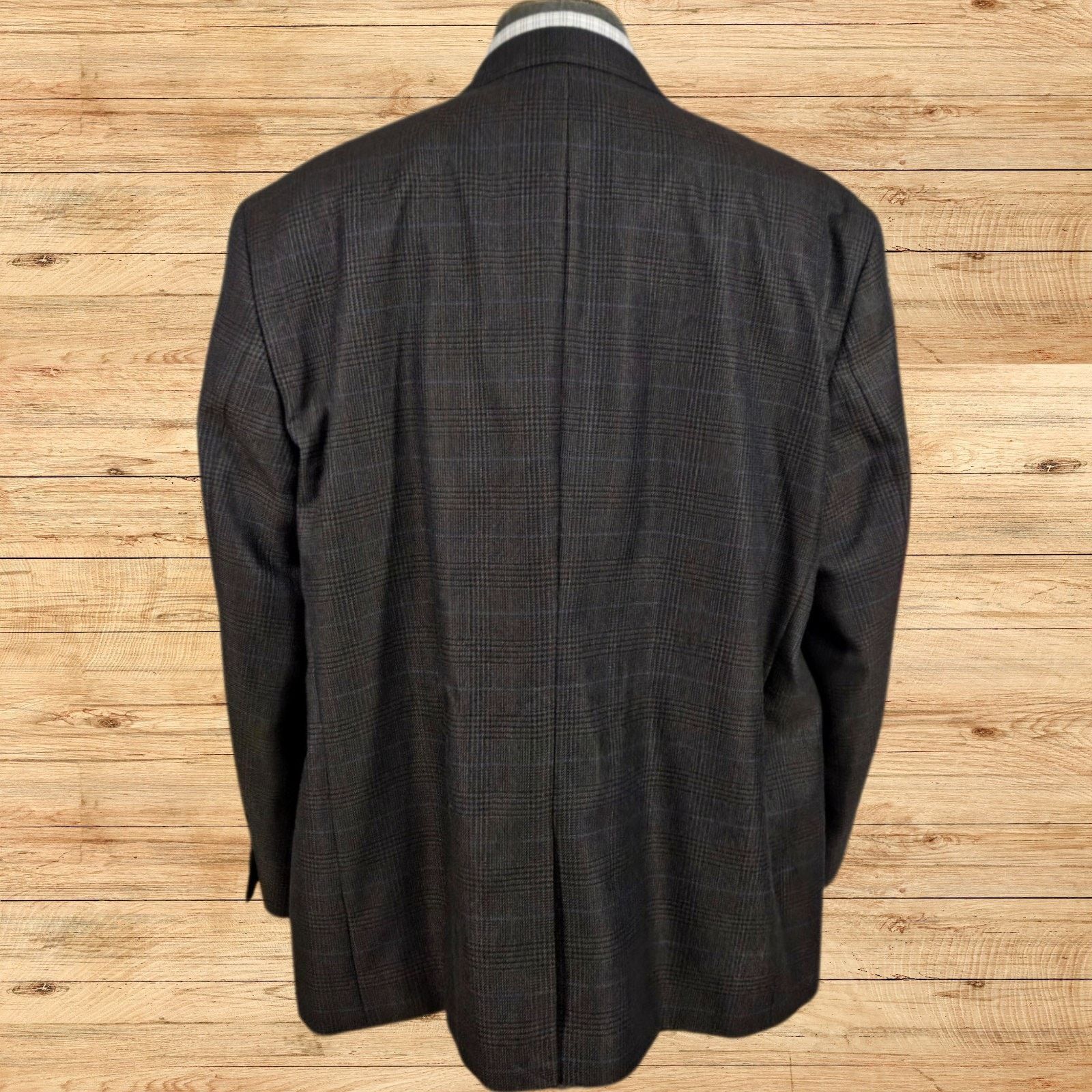 Other Oak Hill Sport Coat Mens 2XL 50R/52R Two Button Glenn Plaid Size 50R - 4 Thumbnail