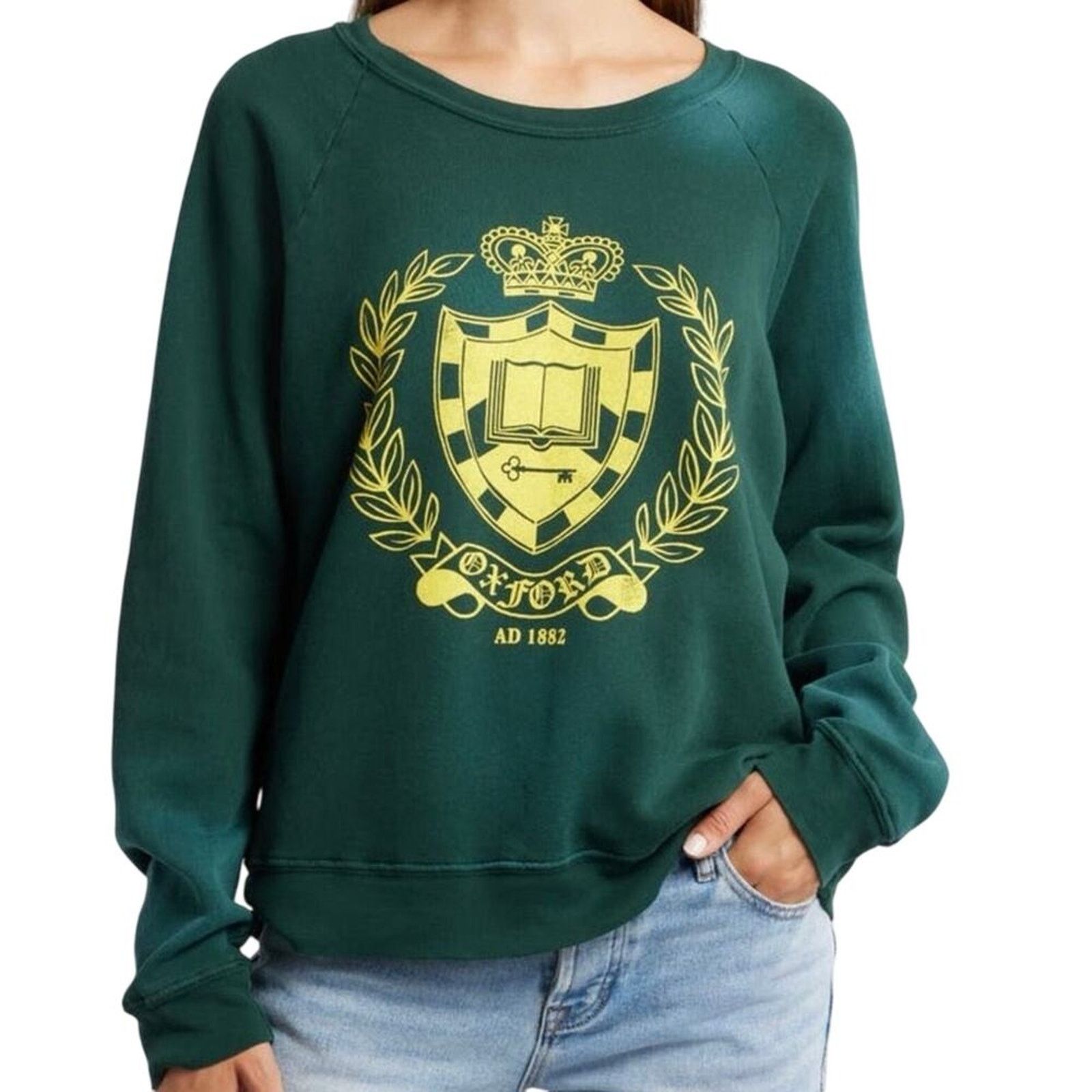 Daydreamer DAYDREAMER Oxford Crest Cotton Blend Sweatshirt Size XS New Size XS / US 0-2 / IT 36-38 - 4 Thumbnail