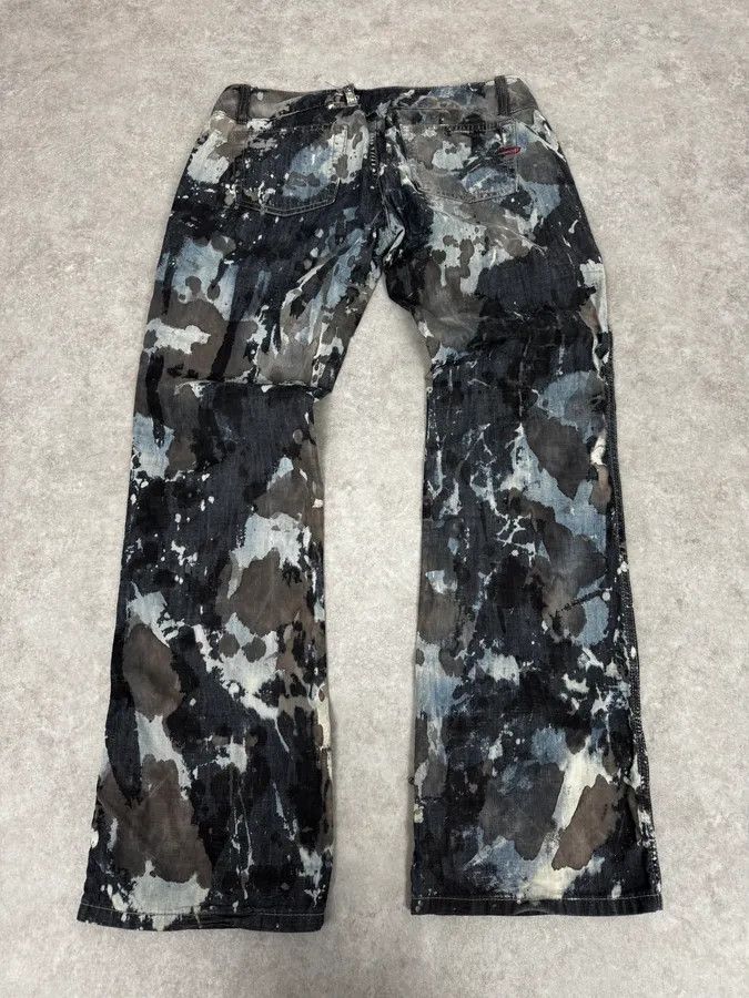 Diesel 2000s Diesel Rust Splash Paint Blue Pants Size US 32 / EU 48 - 5 Thumbnail