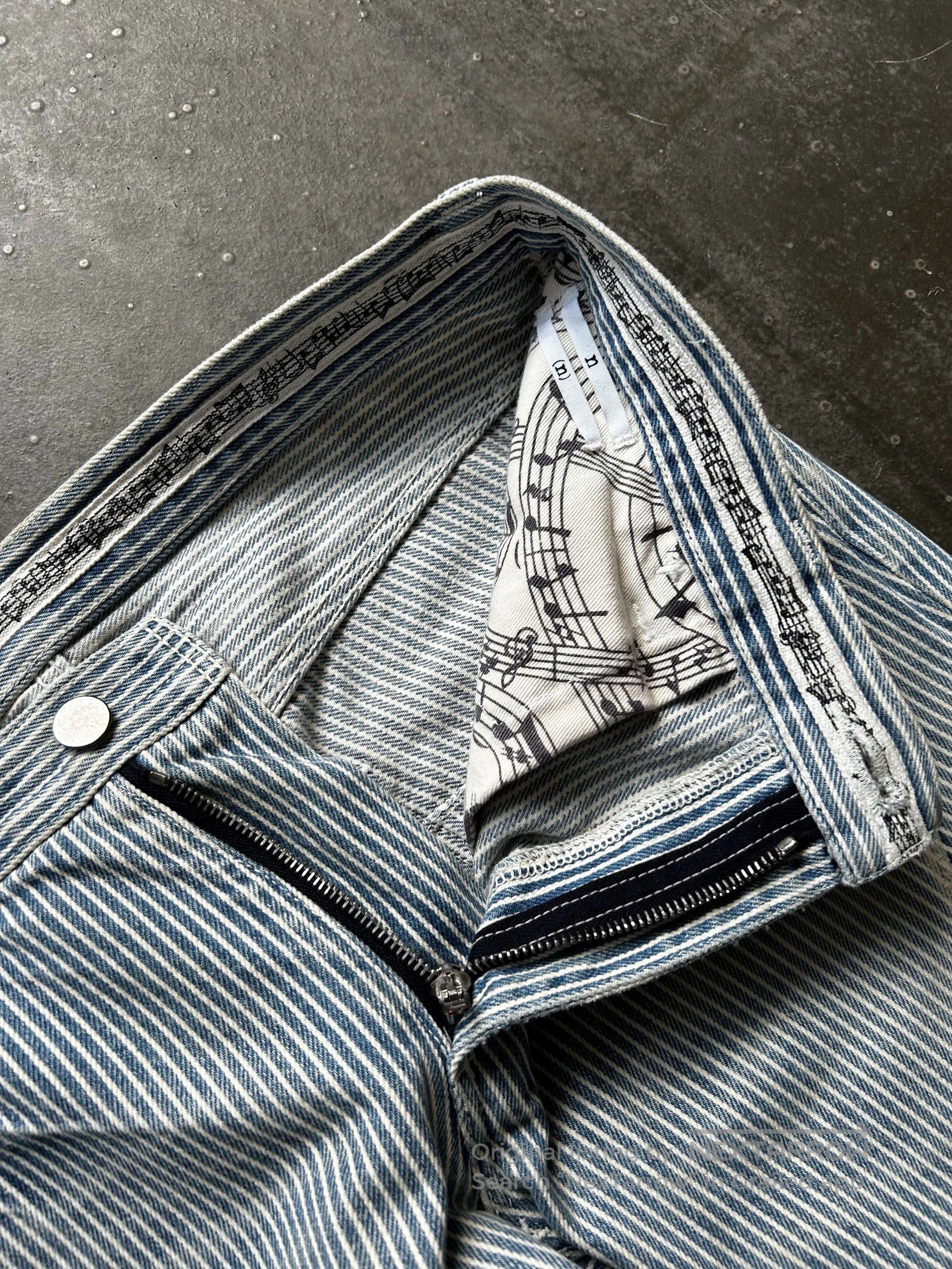 Number (N)ine Number(N)ine 07 Striped Washed Jeans. Size US 33 - 7 Thumbnail
