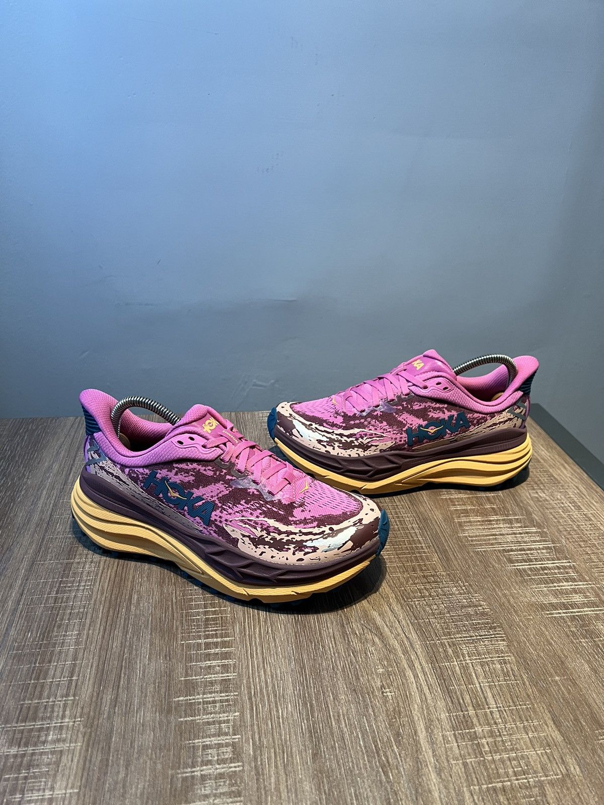 Hoka Hoka One One Womens Stinson 7 Pink Shoes Sneakers 7.5 B Size US 7.5 / IT 37.5 - 2 Thumbnail