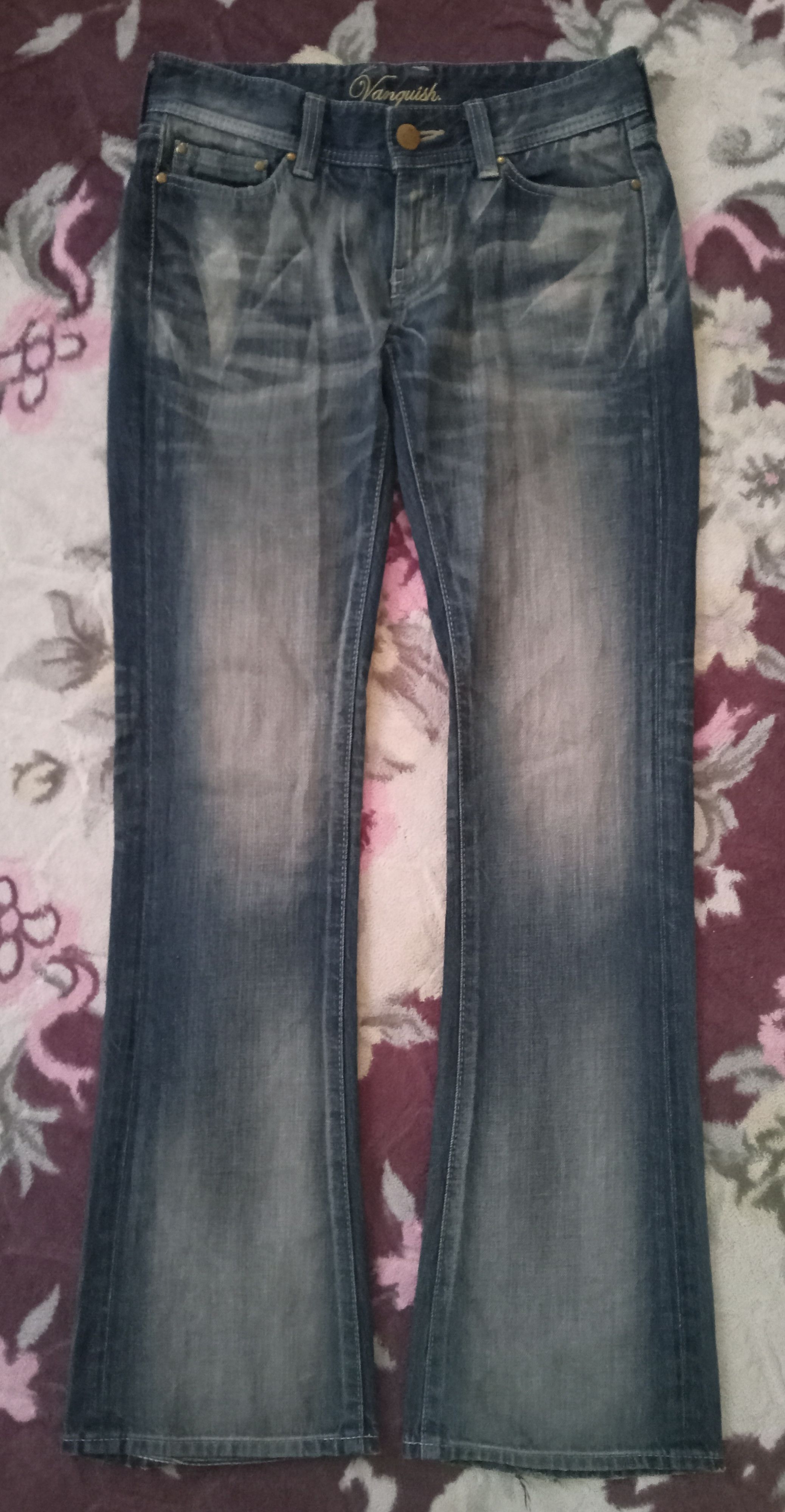 Vanquish Gold Flare Jeans