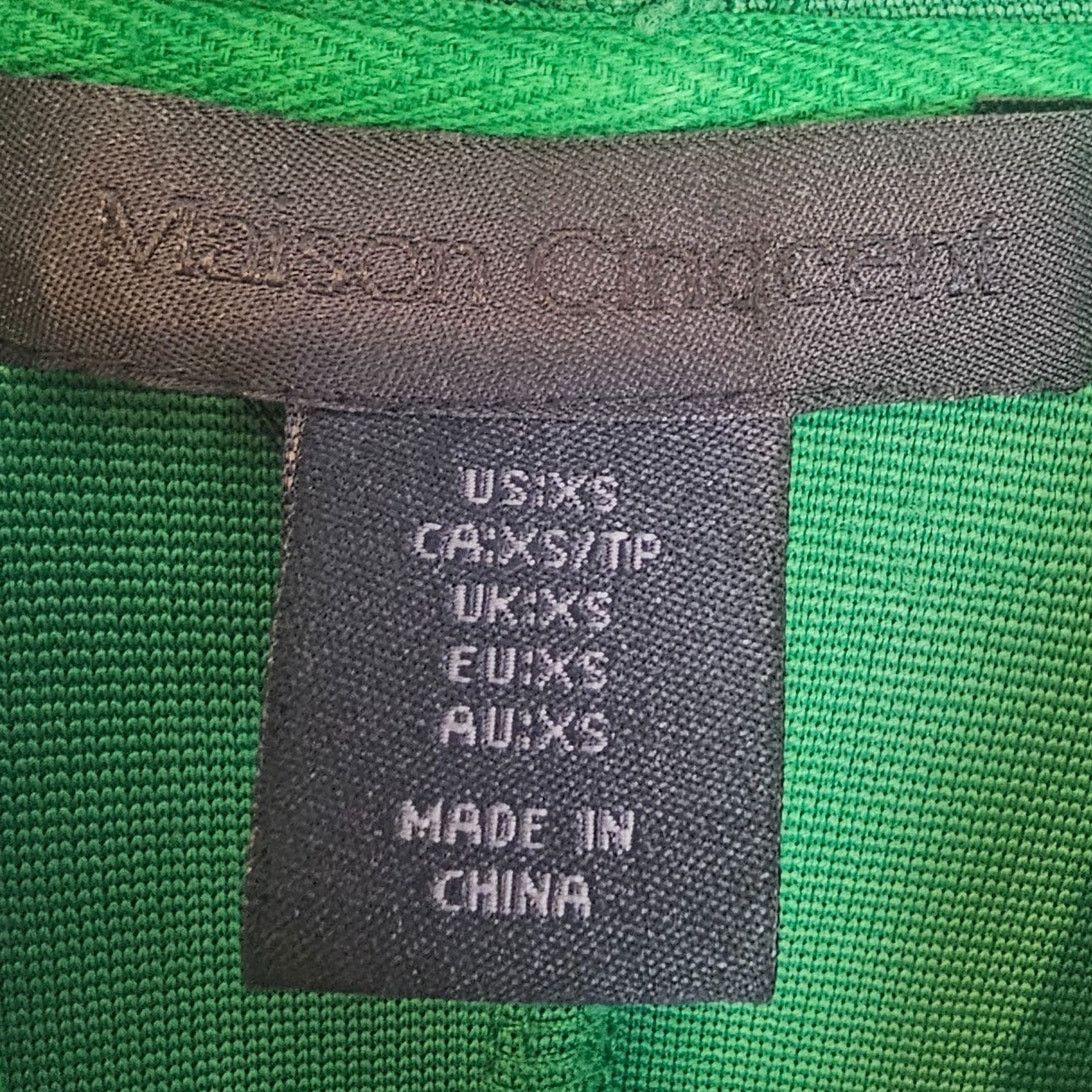 Maison Forte Maison Cinqcent Half Zip Cropped Hoodie Sz XS Kelly Green Size XS / US 0-2 / IT 36-38 - 5 Thumbnail