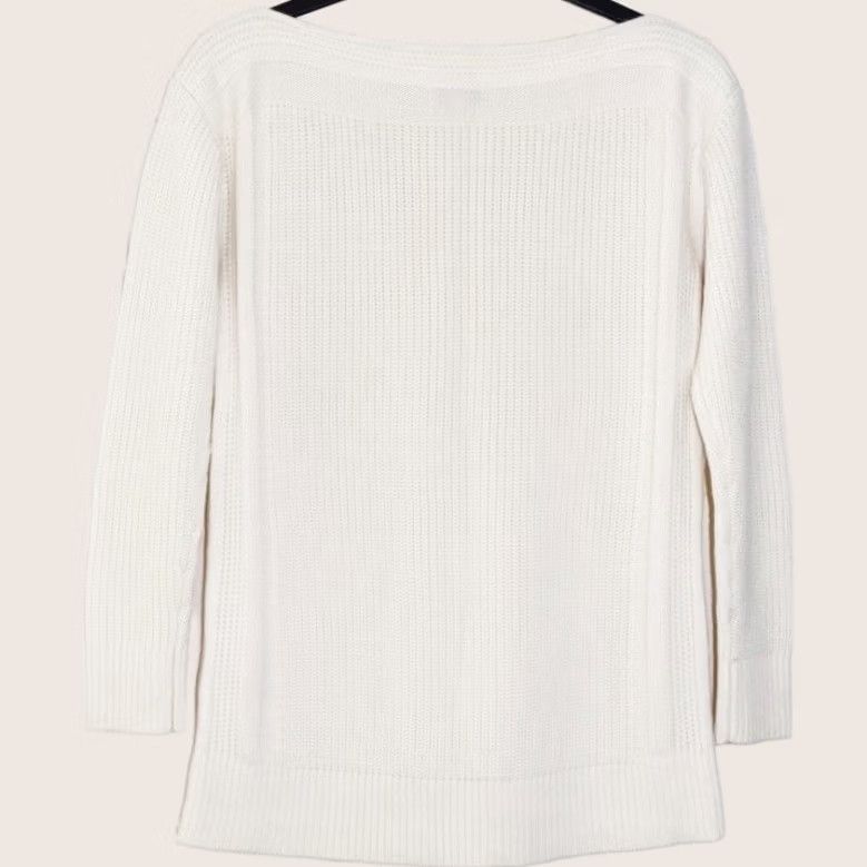 Reiss Reiss Knit Jumper XS Women’s Cream Wool Blend Relaxed Fit Pullover Used Size XS / US 0-2 / IT 36-38 - 1 Thumbnail