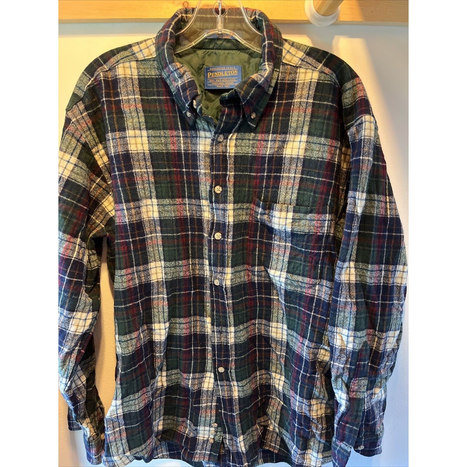 Pendleton Pendleton Men’s L Multicolored Plaid LS Wool Flannel Shirt Size US L / EU 52-54 / 3 - 2 Thumbnail