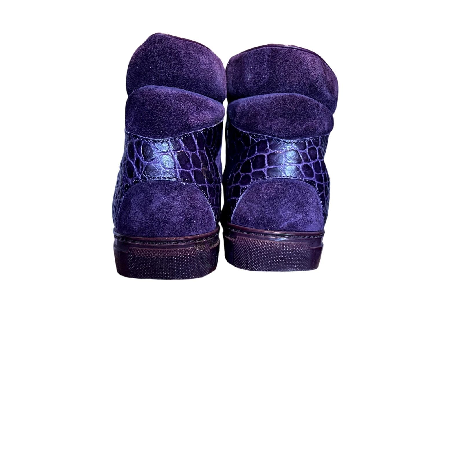 Balenciaga Balenciaga Purple leather suede sneakers High Top 36 Size US 5 / EU 37 - 4 Thumbnail