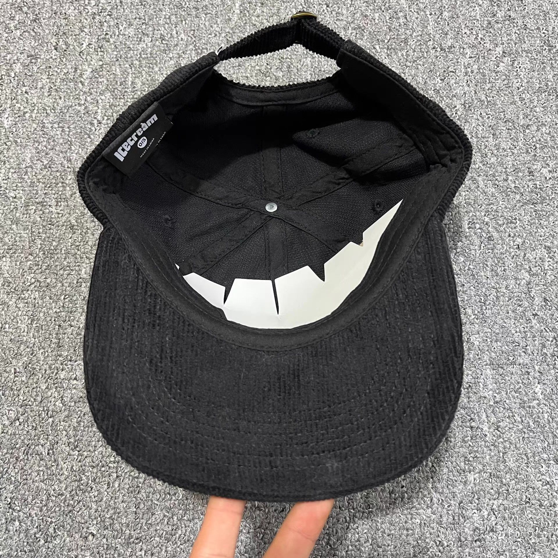 Billionaire Boys Club BBC ICECREAM Embroidered Corduroy Baseball Sun Hat Q7 Size ONE SIZE - 4 Thumbnail