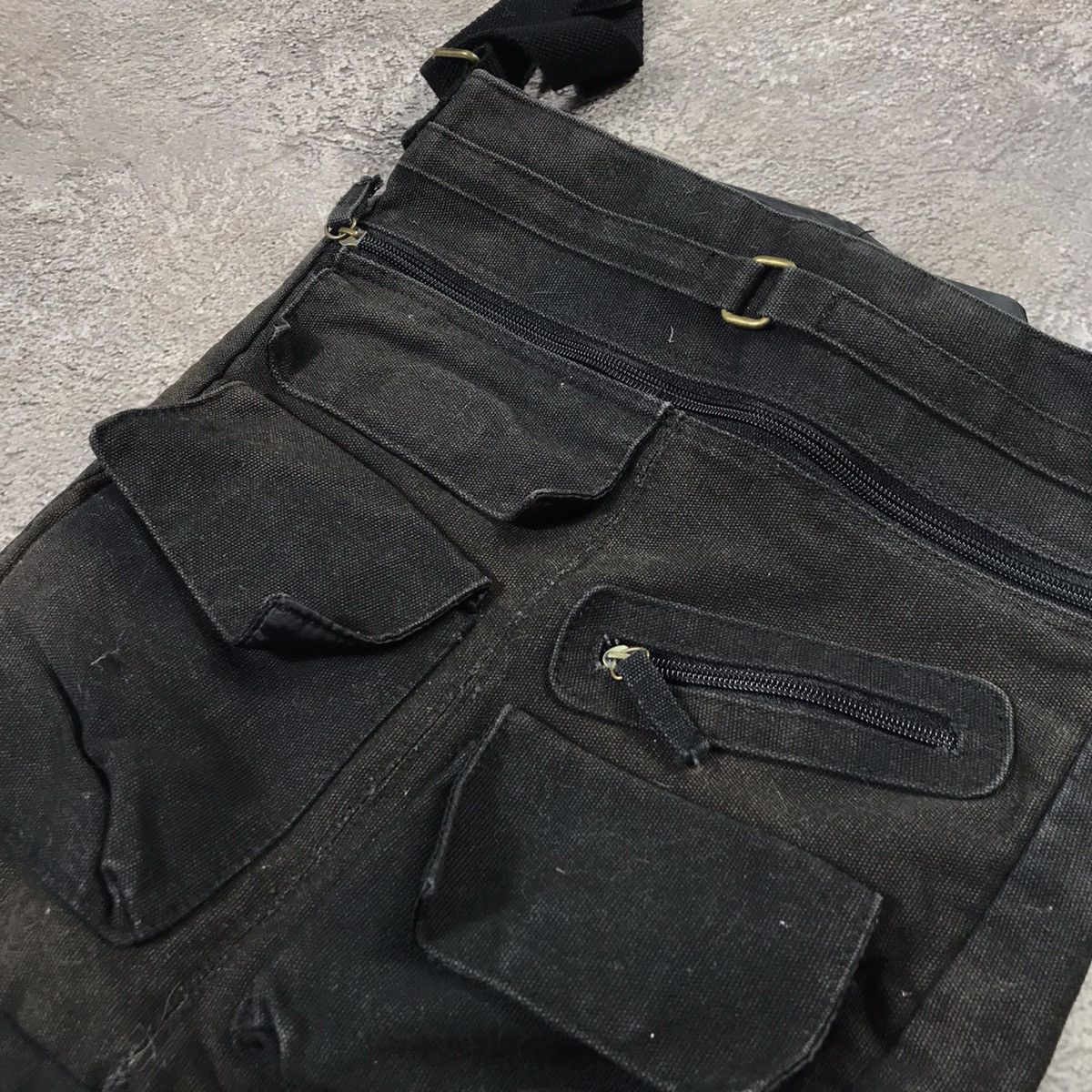 Vintage Y2K Junya Watanabe Cargo Crossbody Bag Techwear Black OS Size ONE SIZE - 4 Thumbnail